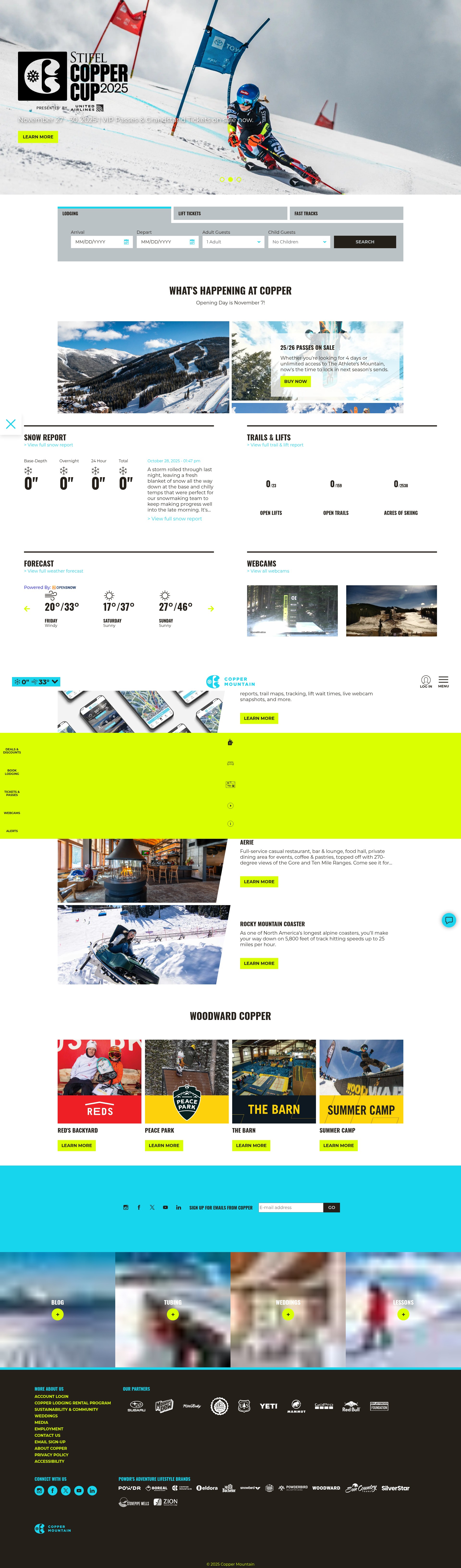 Screenshot of coppercolorado.com