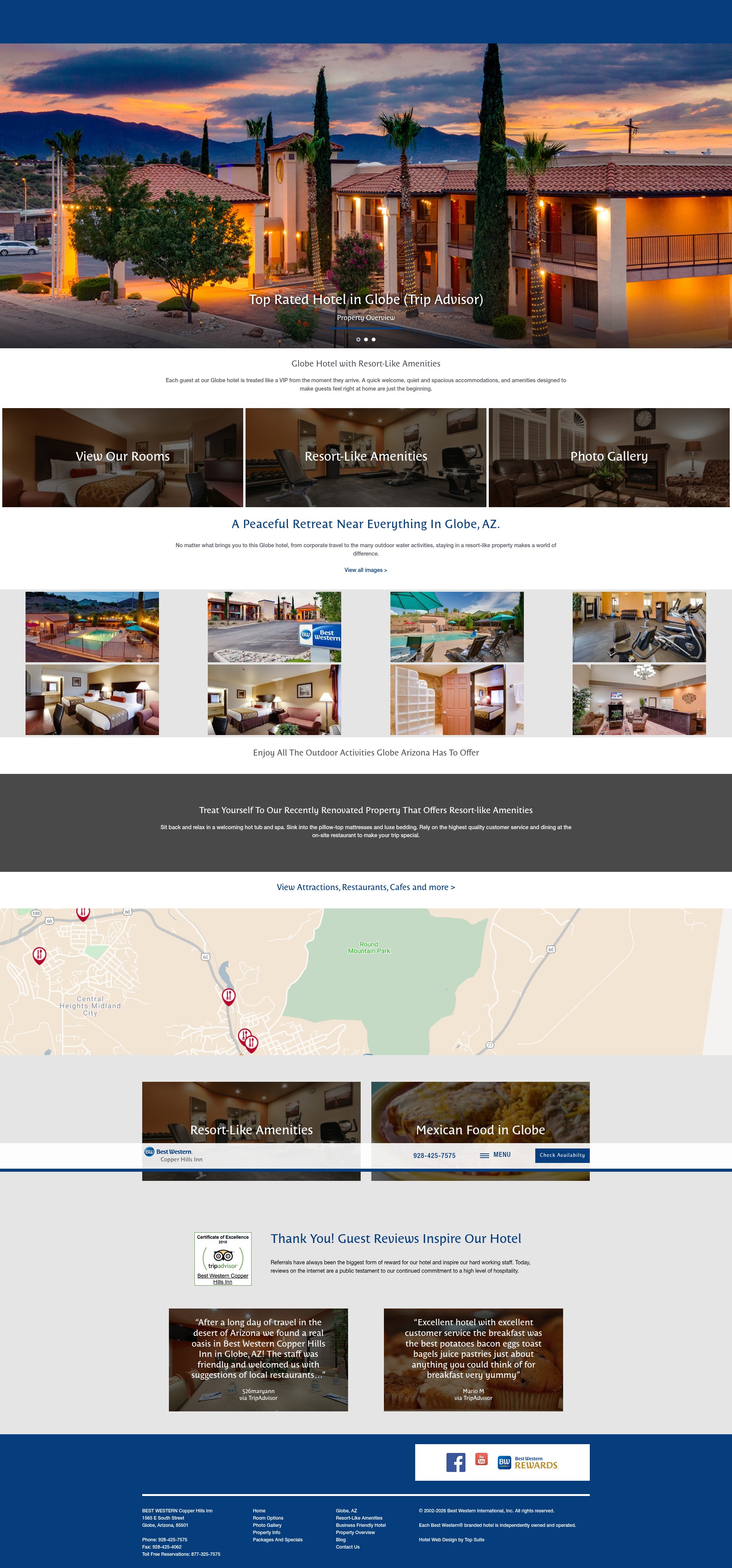 Screenshot of copperhillsinn.com