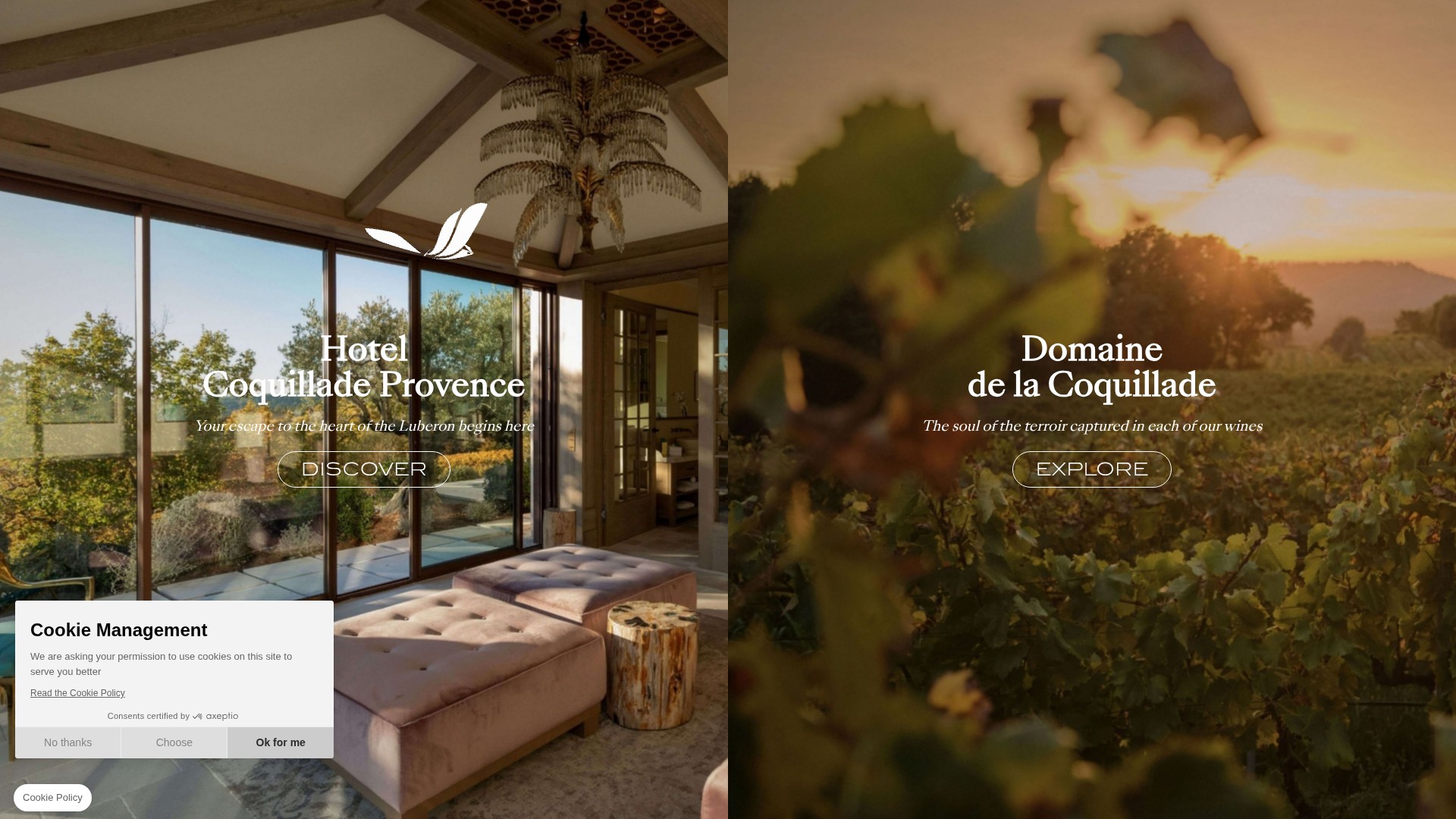 Screenshot of coquillade.fr