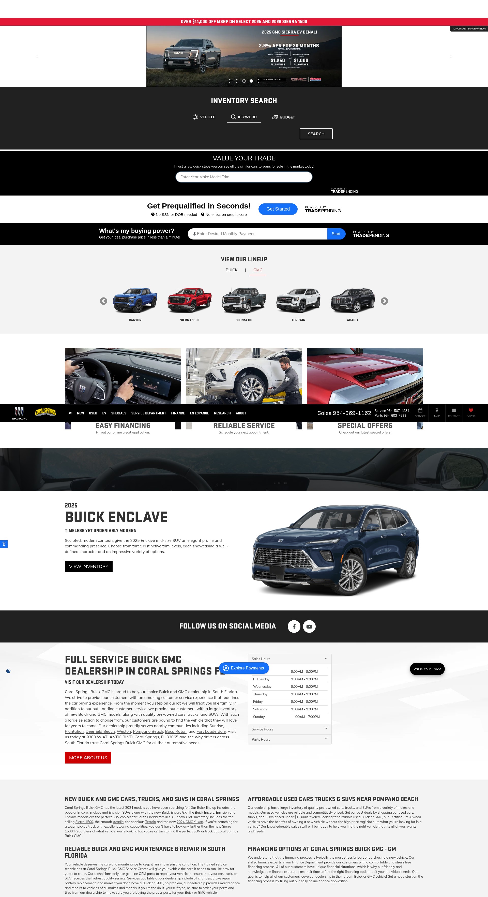 Screenshot of coralspringsgmcbuick.com