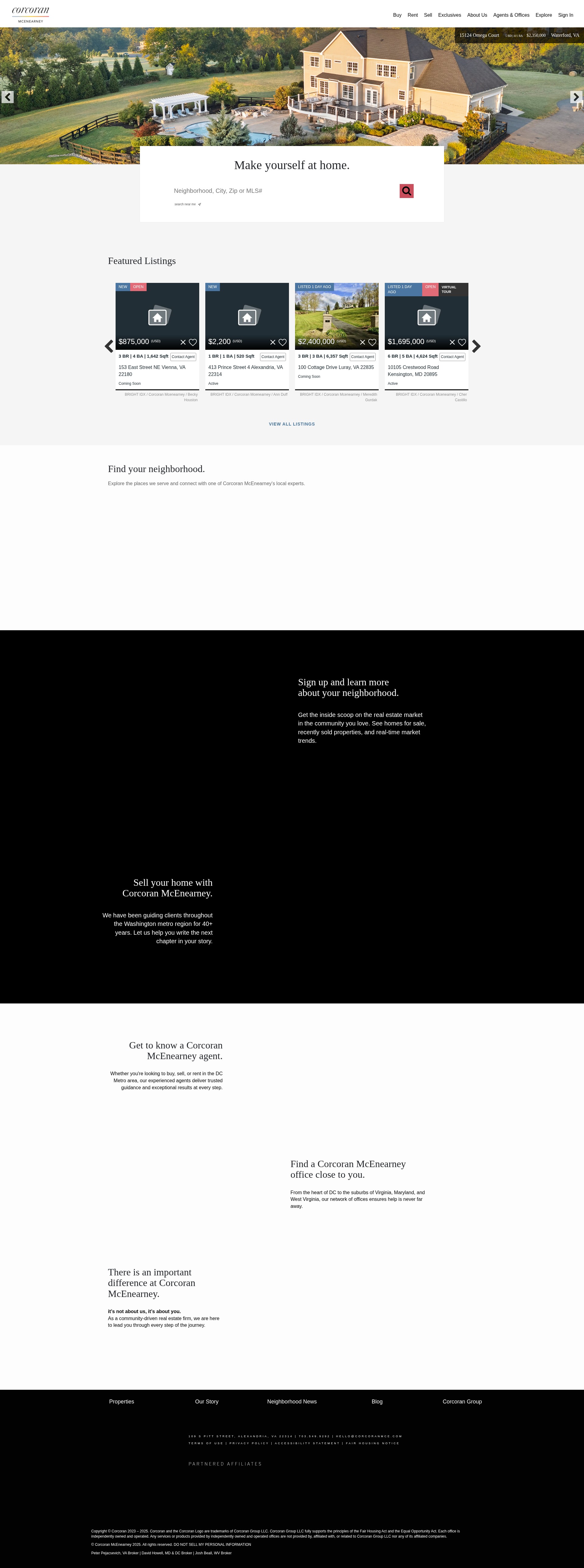 Screenshot of corcoranmce.com