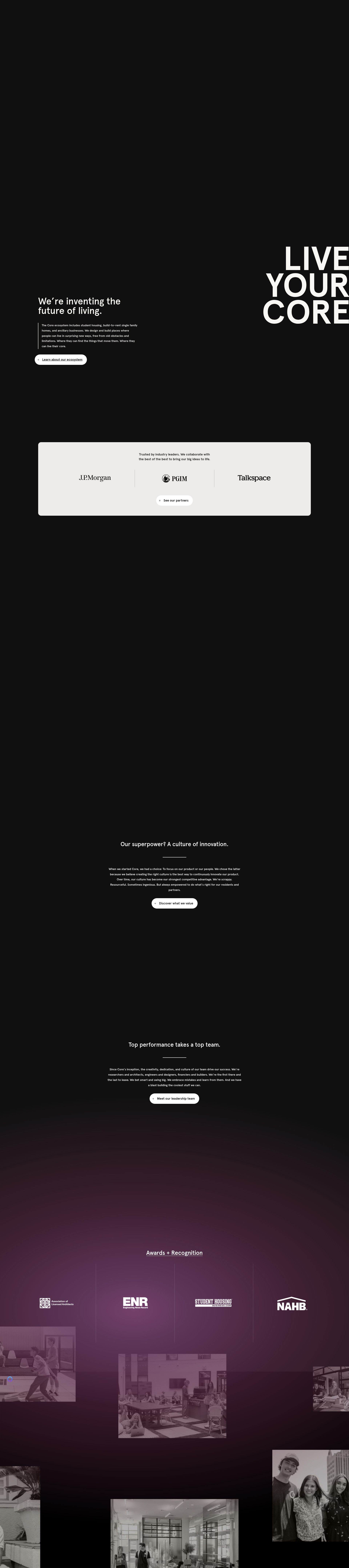 Screenshot of corespaces.com