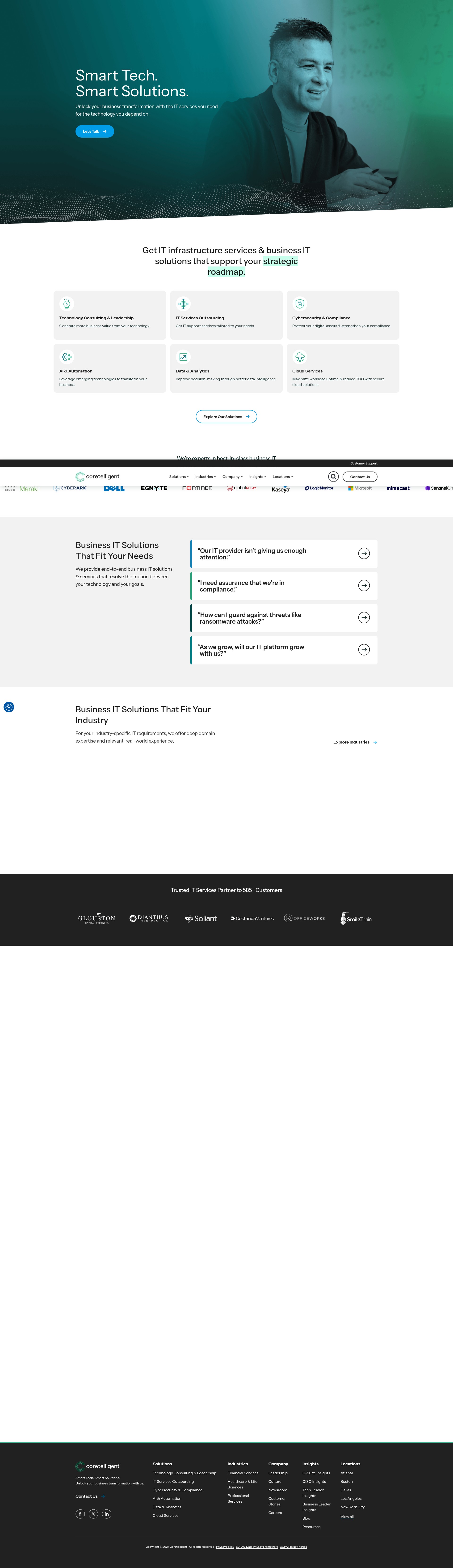Screenshot of coretelligent.com