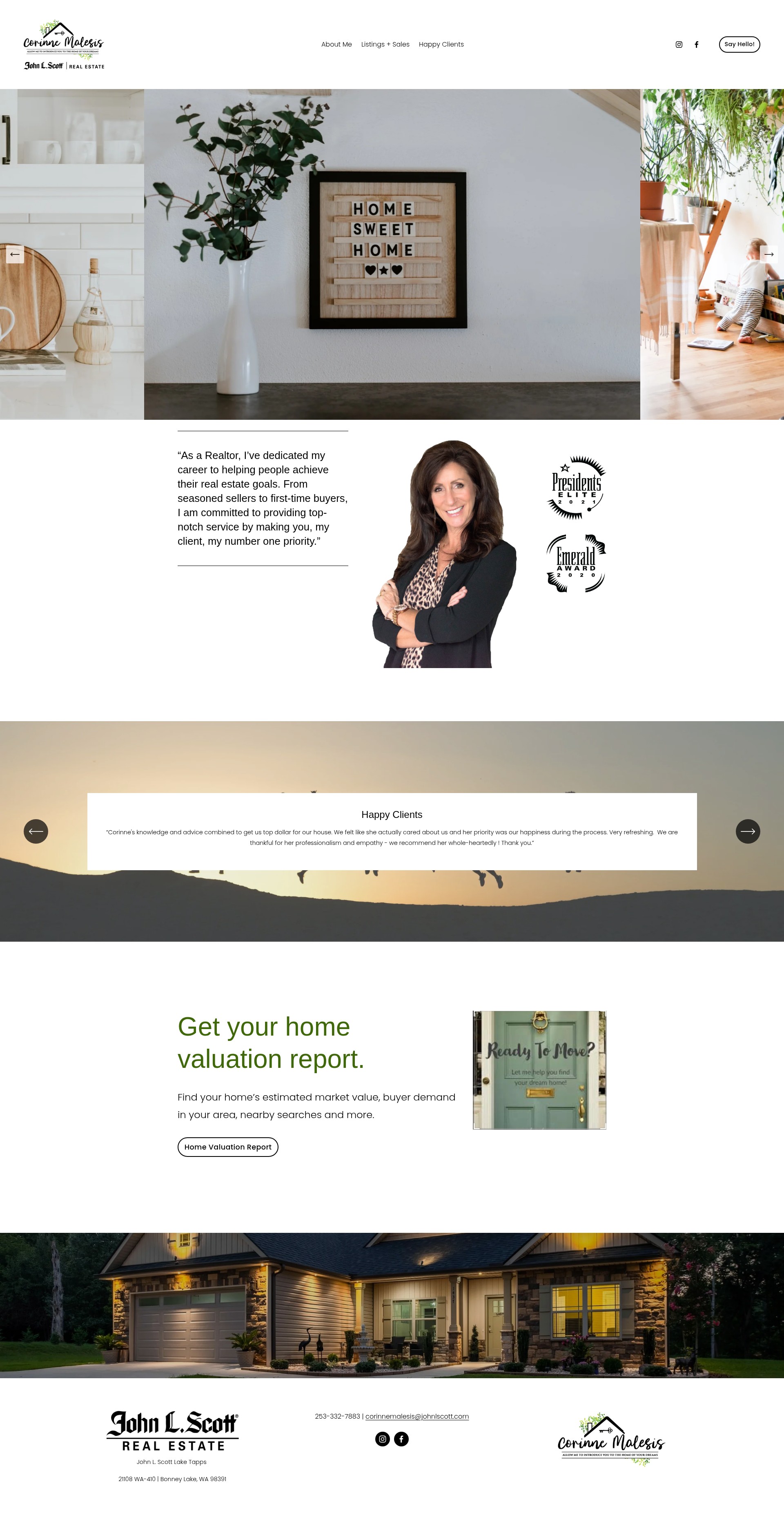 Screenshot of corinnemalesis.com