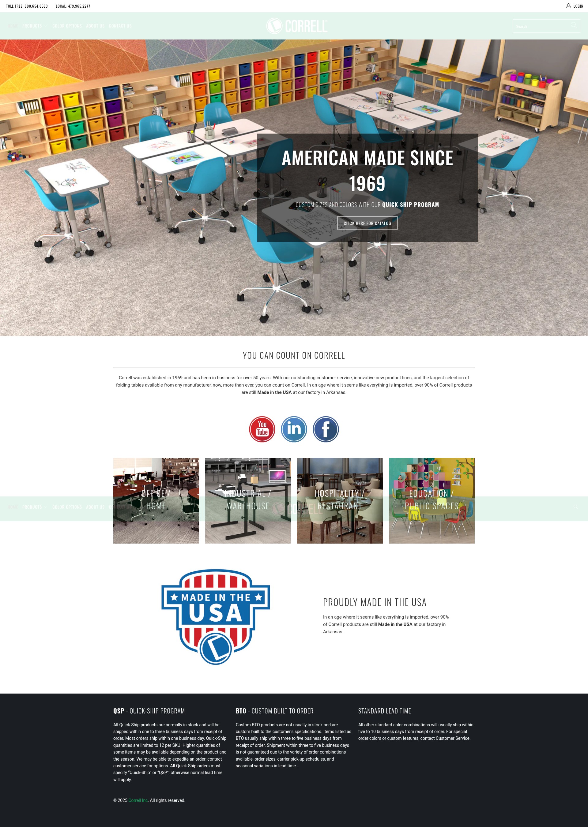 Screenshot of correllinc.com
