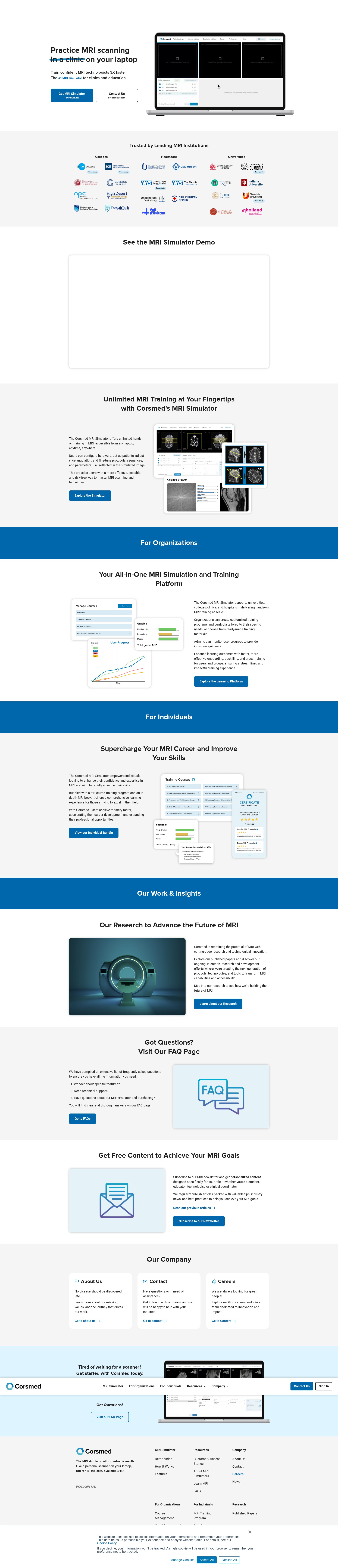 Screenshot of corsmed.com