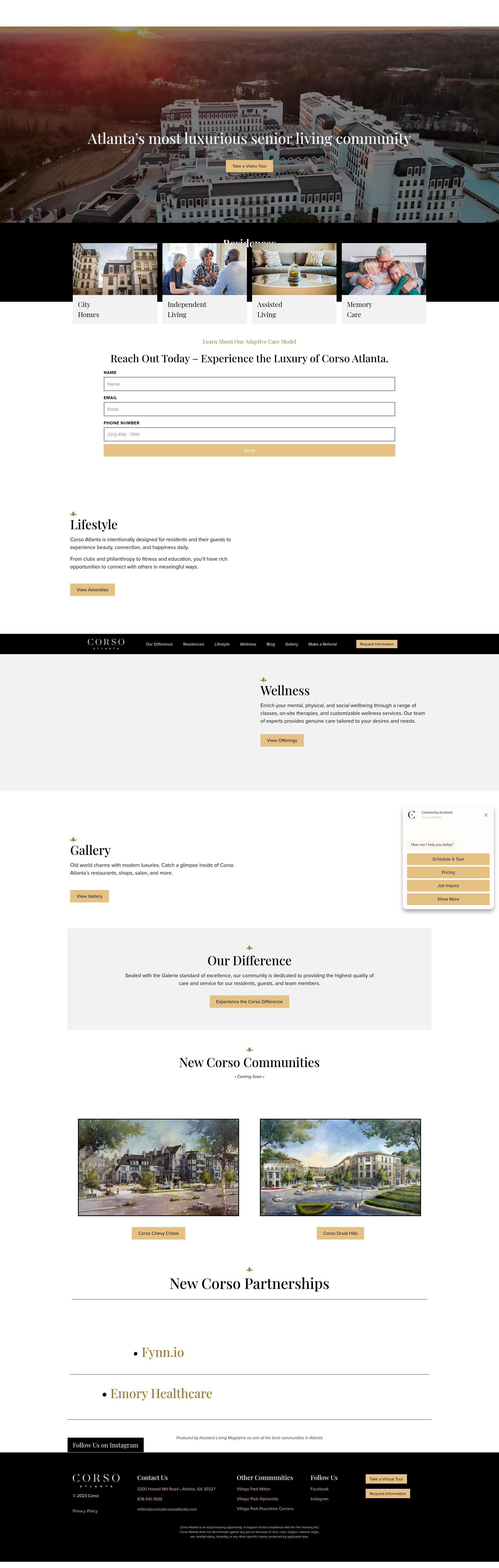 Screenshot of corsoatlanta.com