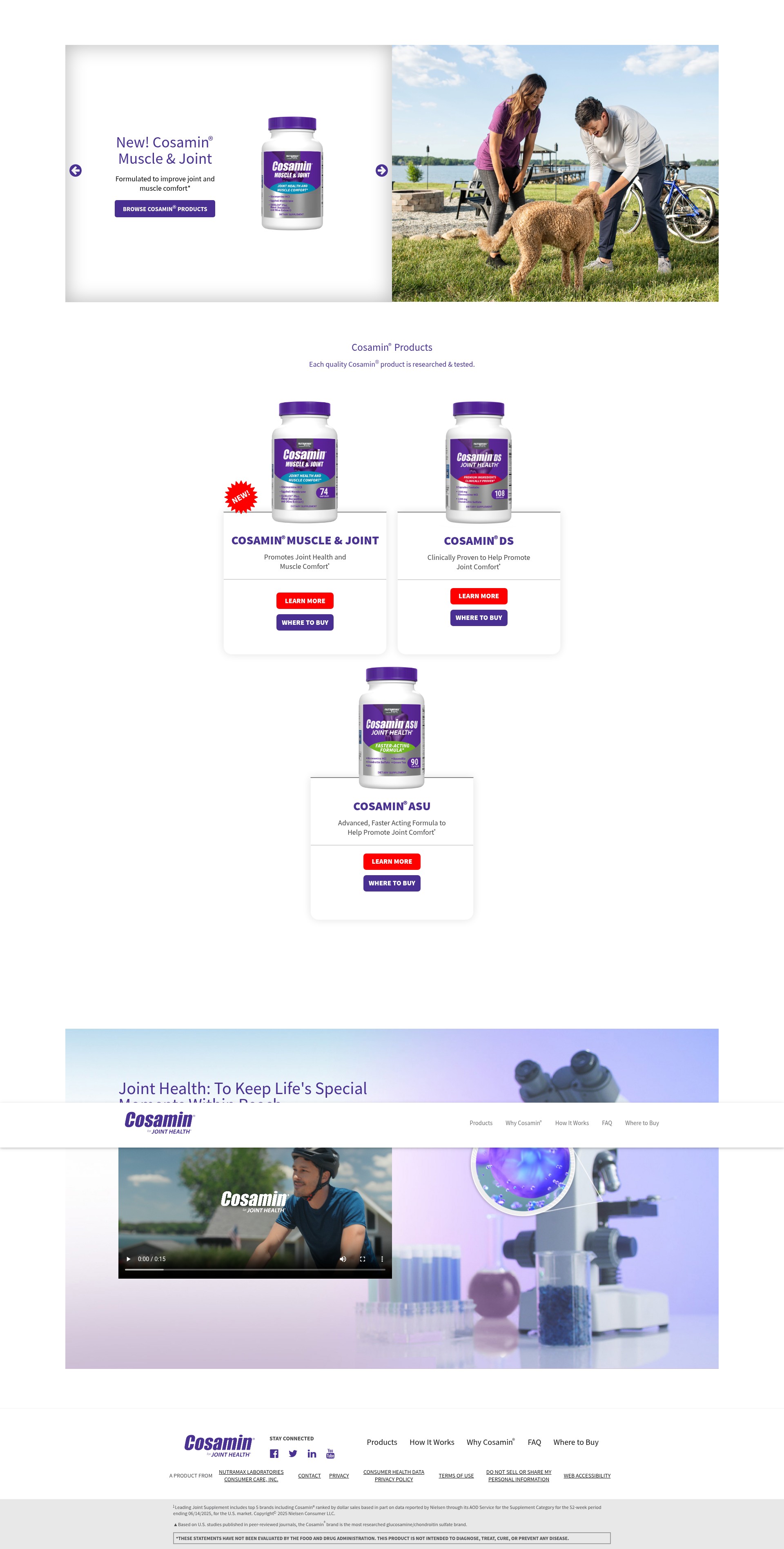 Screenshot of cosamin.com