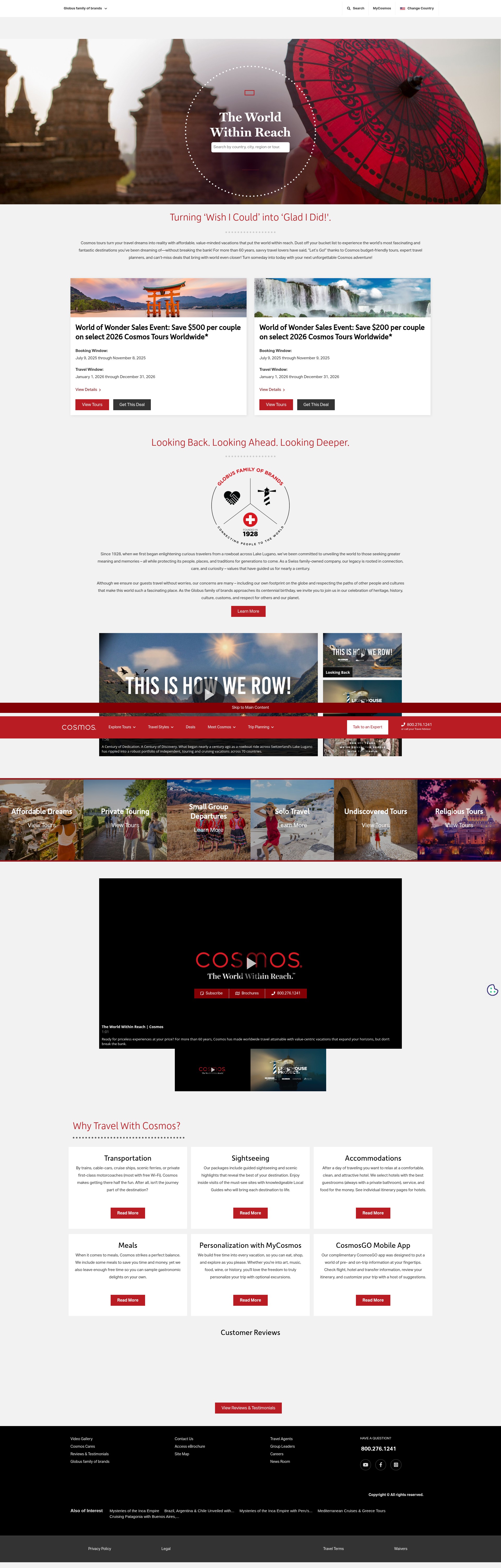 Screenshot of cosmos.com