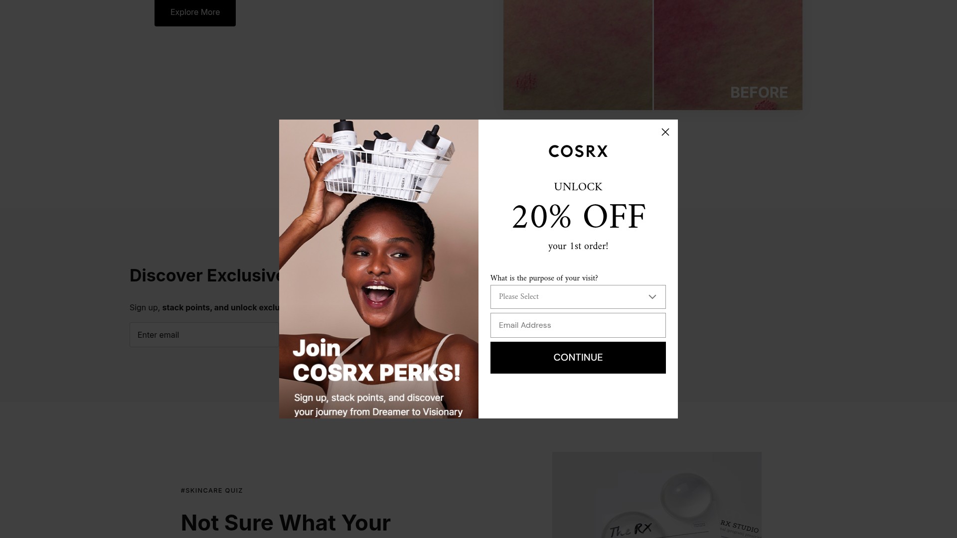 Screenshot of cosrx.com