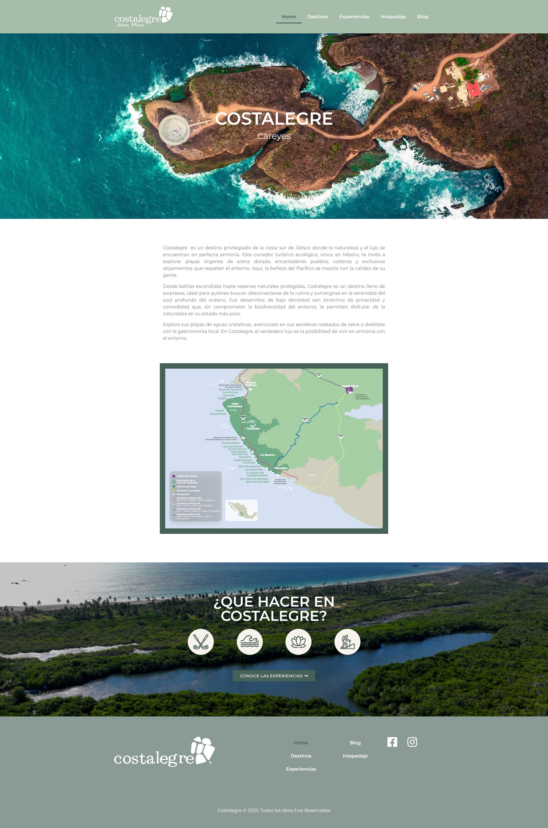 Screenshot of costalegre.com