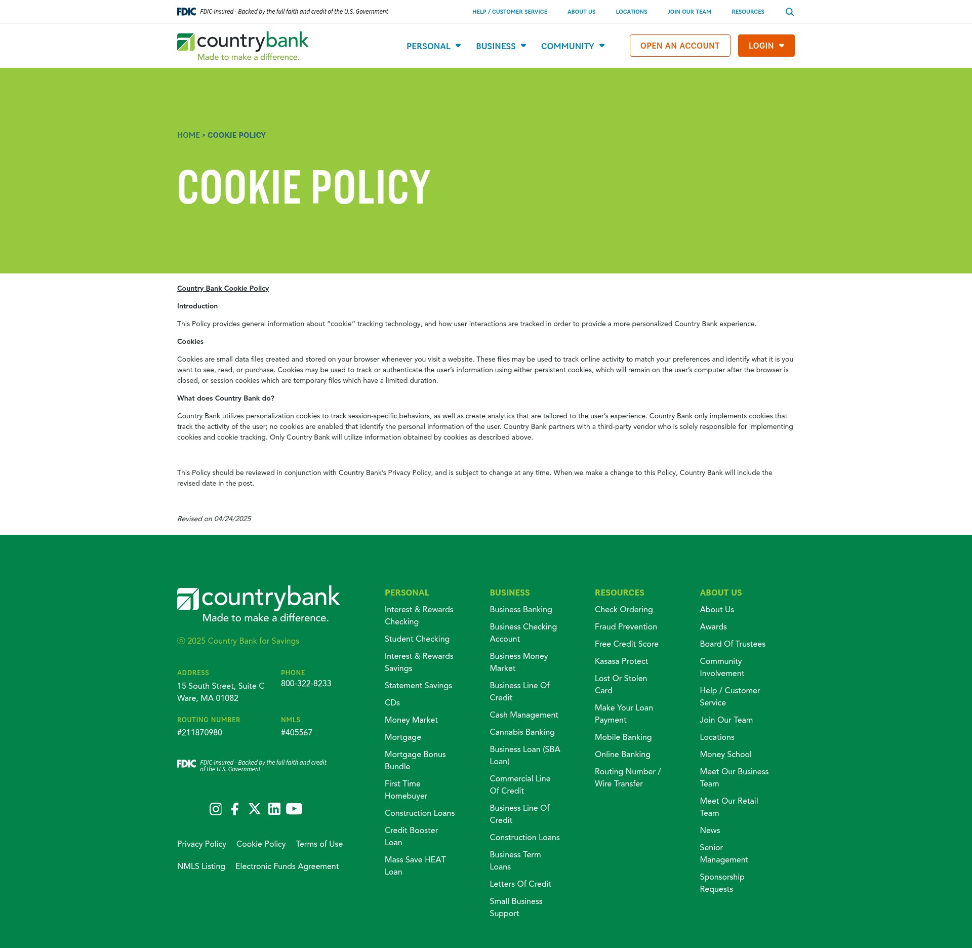 Screenshot of countrybank.com