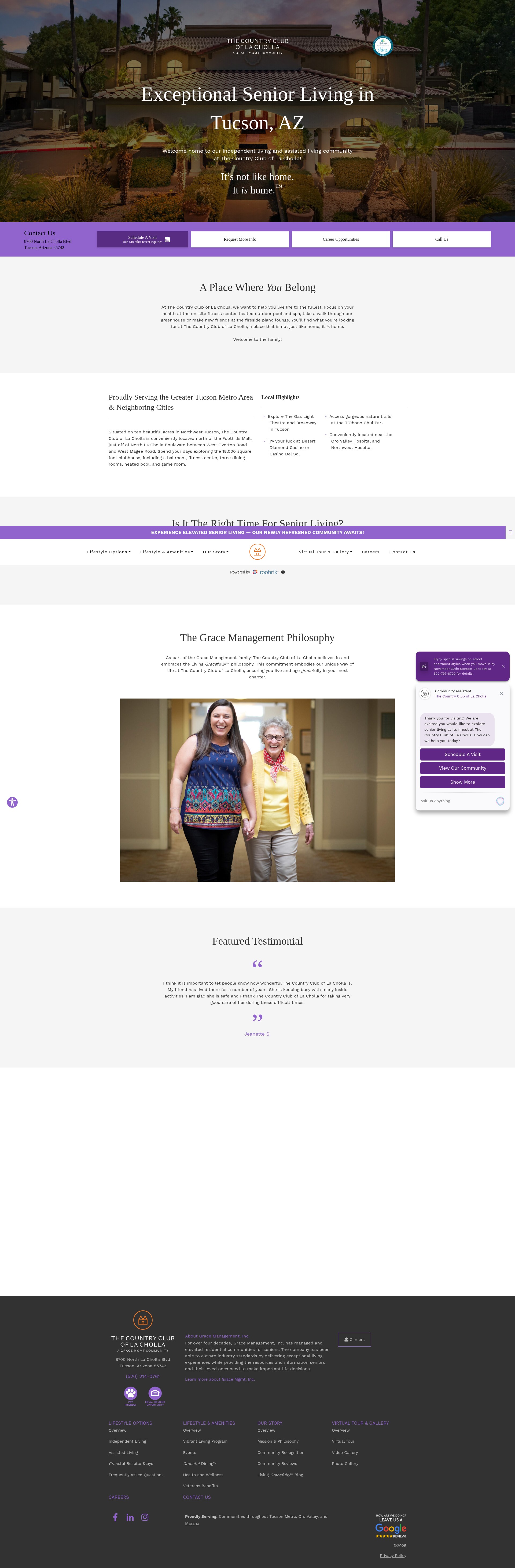 Screenshot of countrycluboflacholla.com