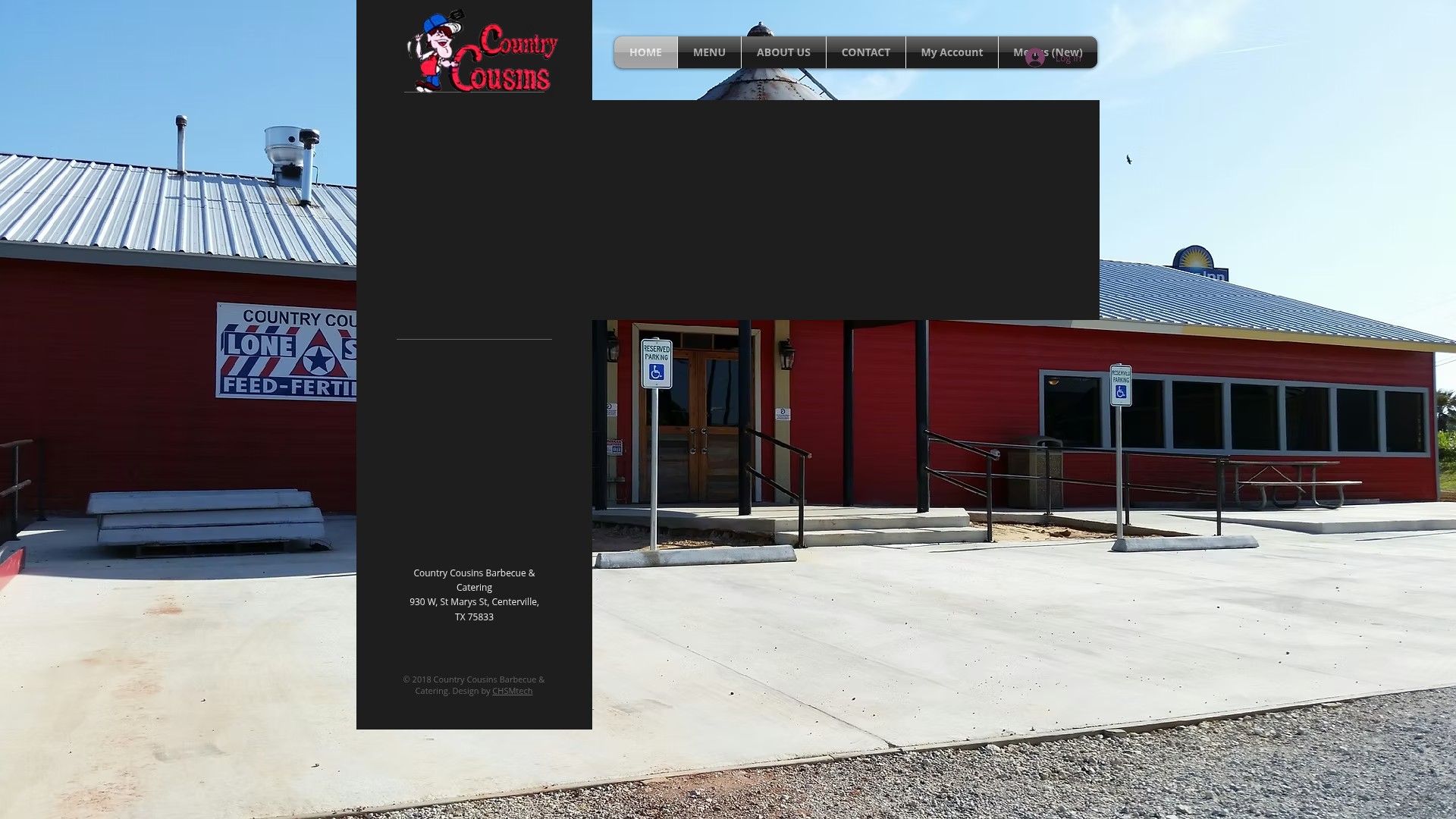 Screenshot of countrycousins-bbq.com
