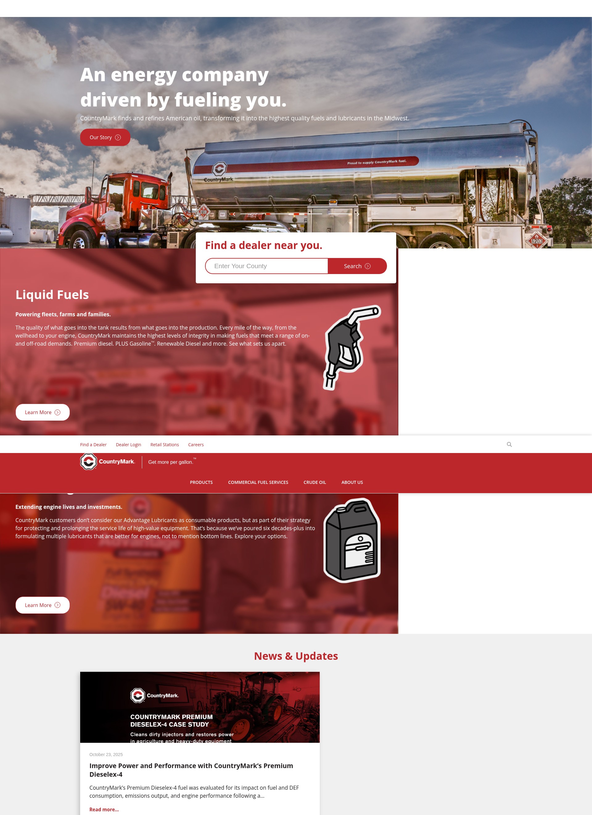 Screenshot of countrymark.com
