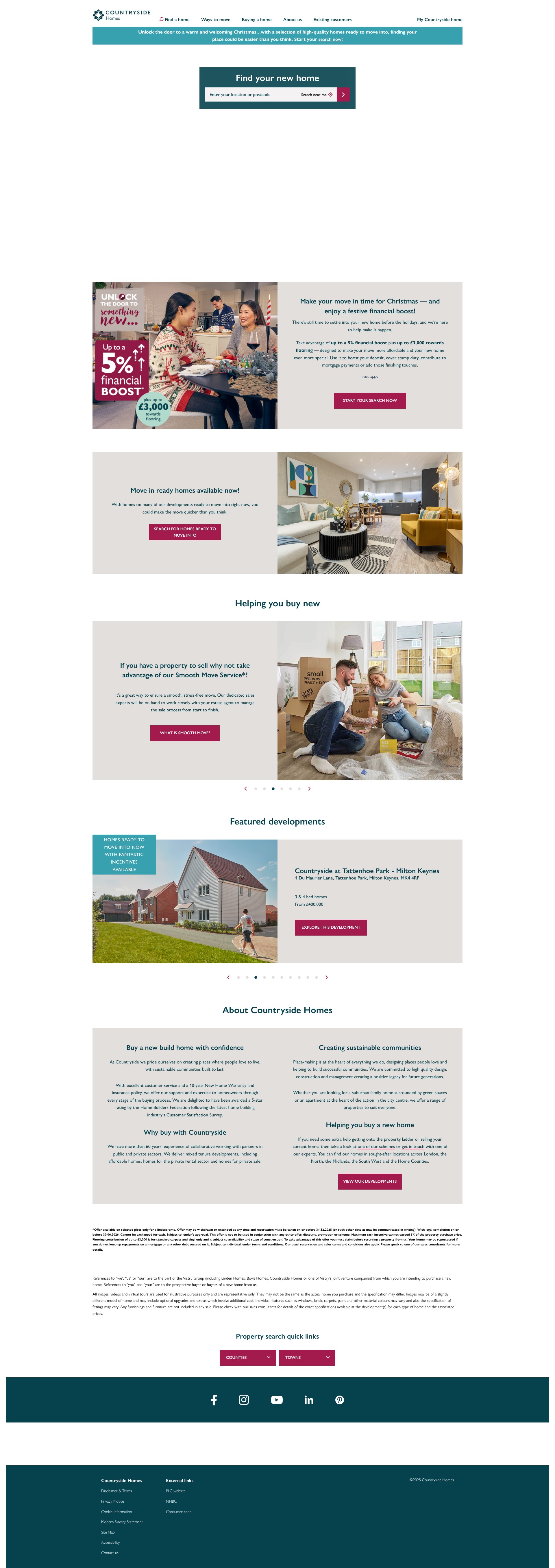 Screenshot of countrysidehomes.com