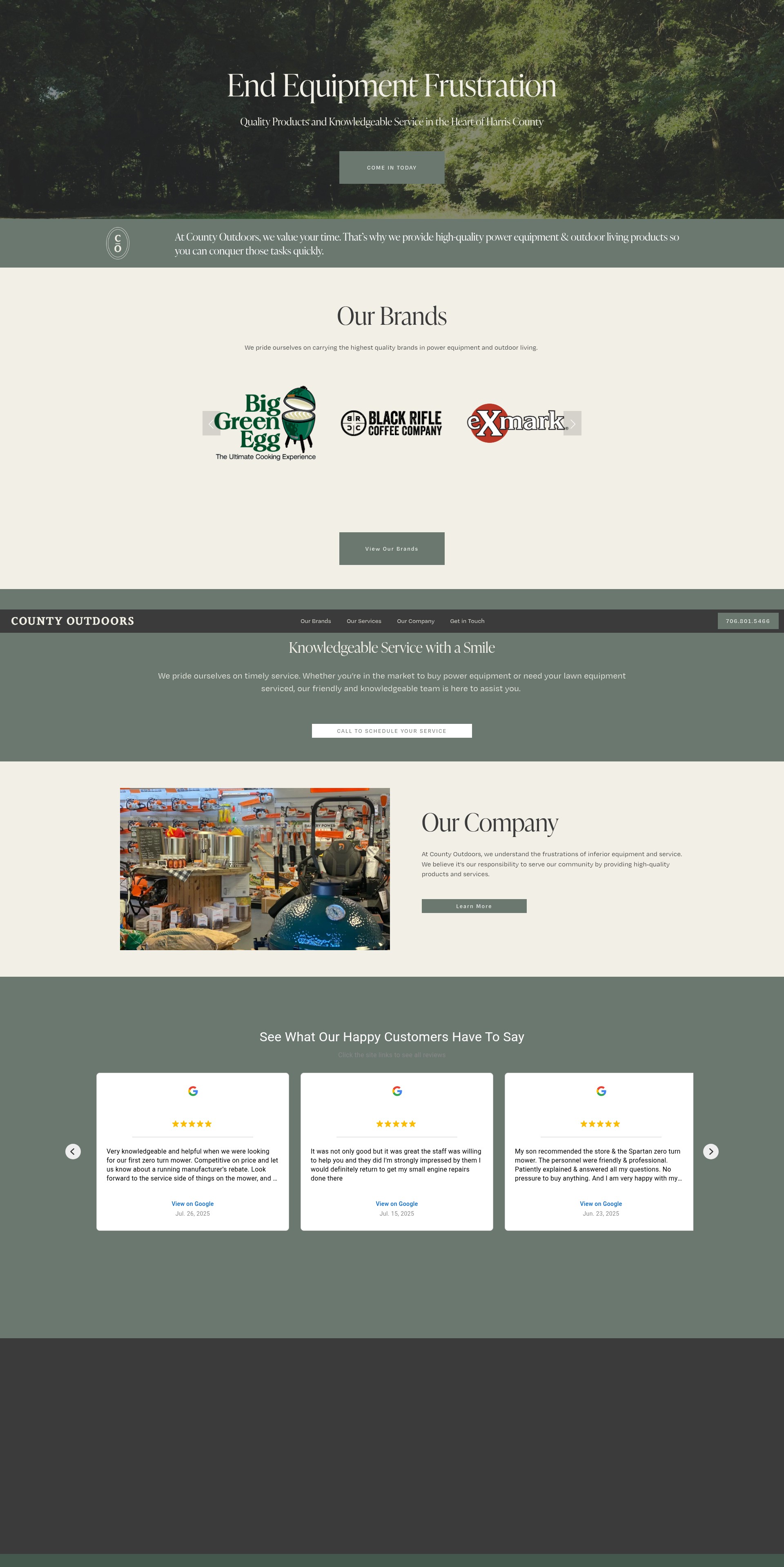 Screenshot of countyoutdoors.com