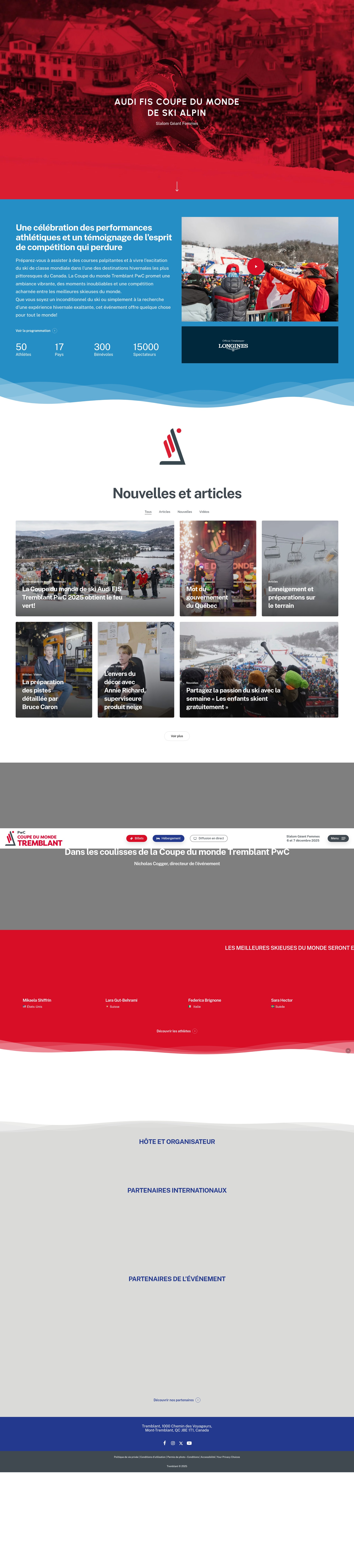 Screenshot of coupedumonde.tremblant.ca