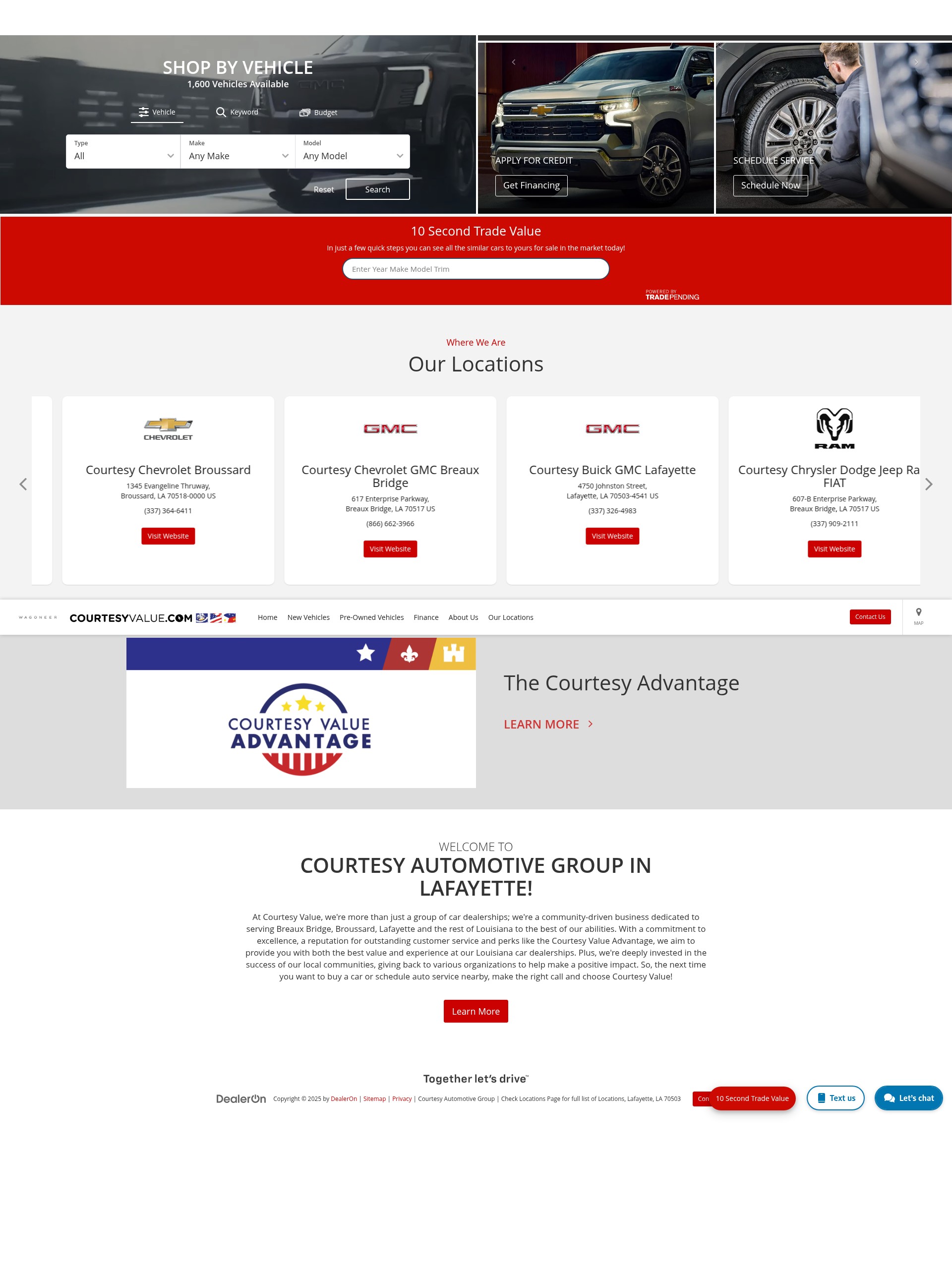 Screenshot of courtesyvalue.com