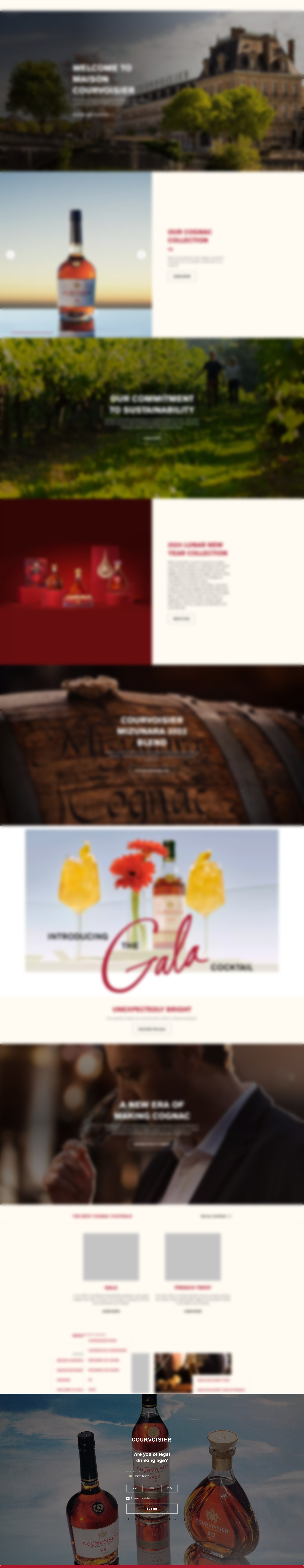 Screenshot of courvoisier.com