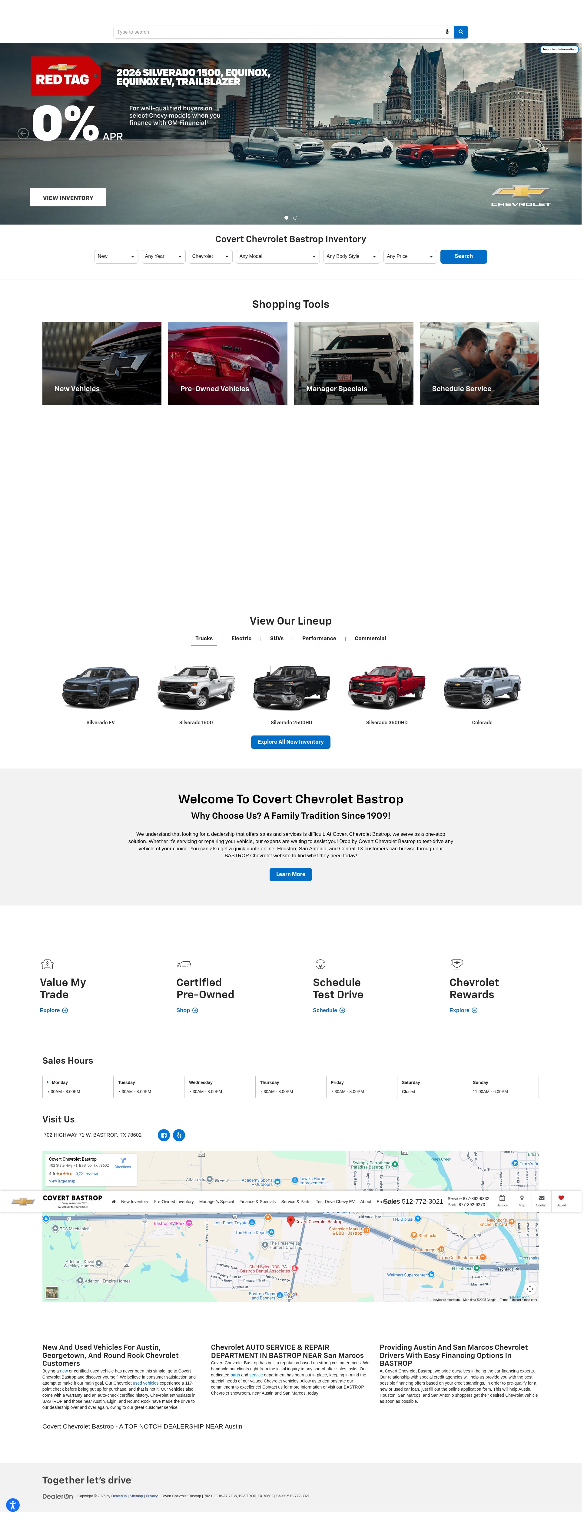 Screenshot of covertbastrop.com