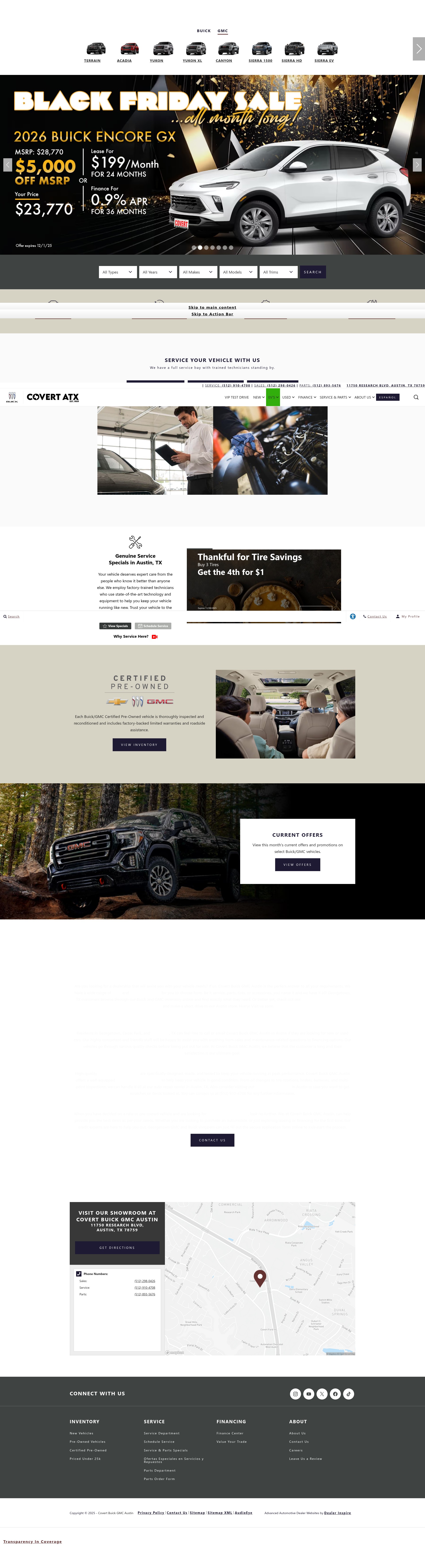Screenshot of covertbuickgmc.com