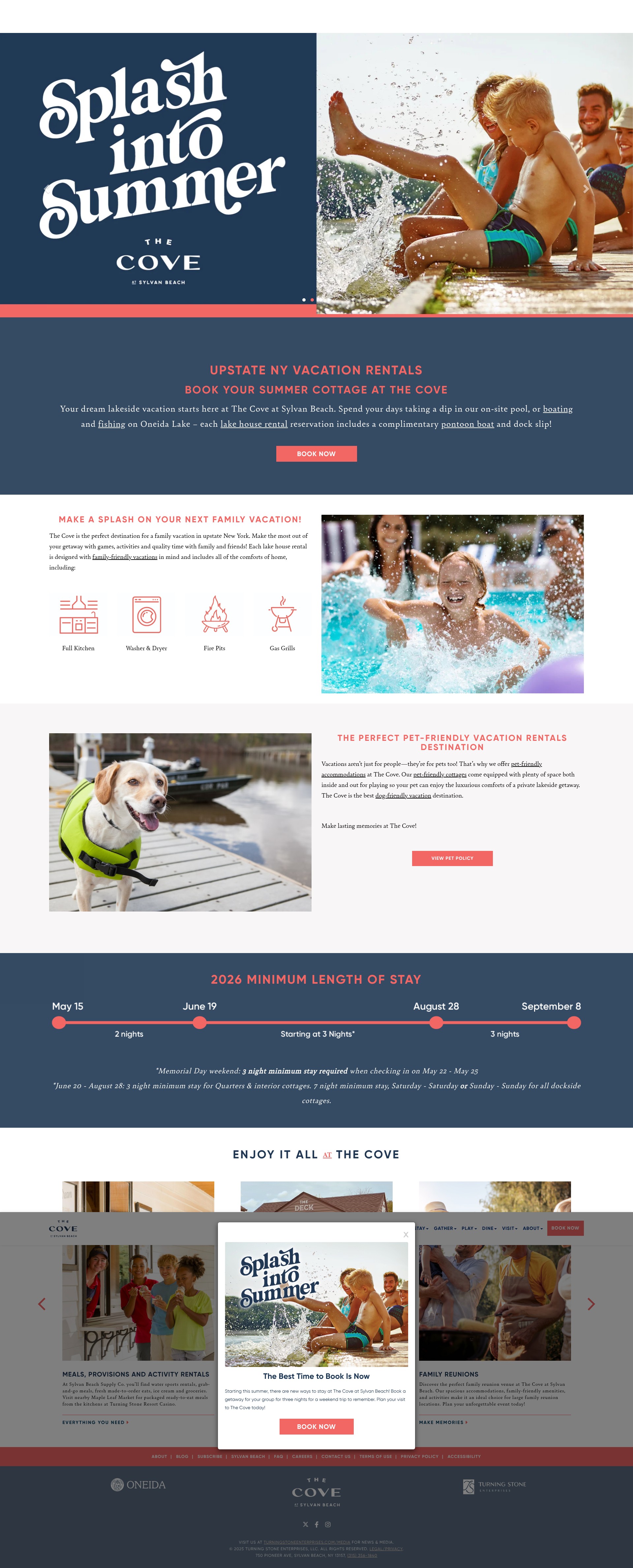 Screenshot of covesylvanbeach.com