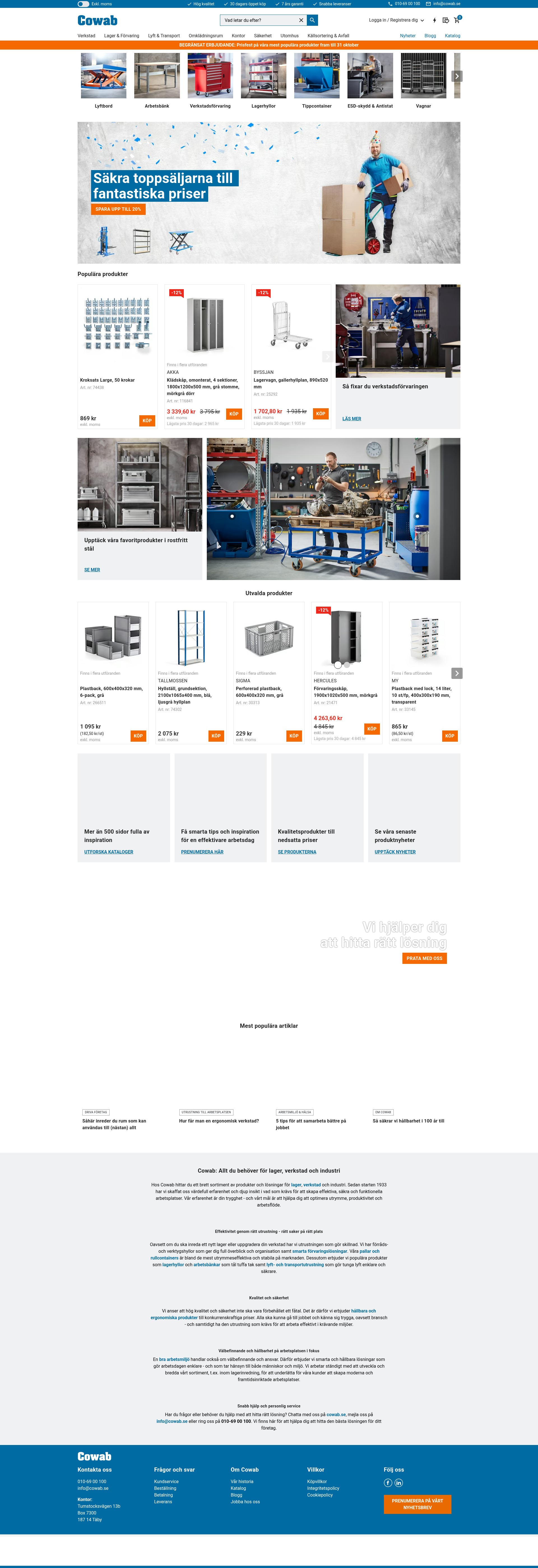 Screenshot of cowab.se