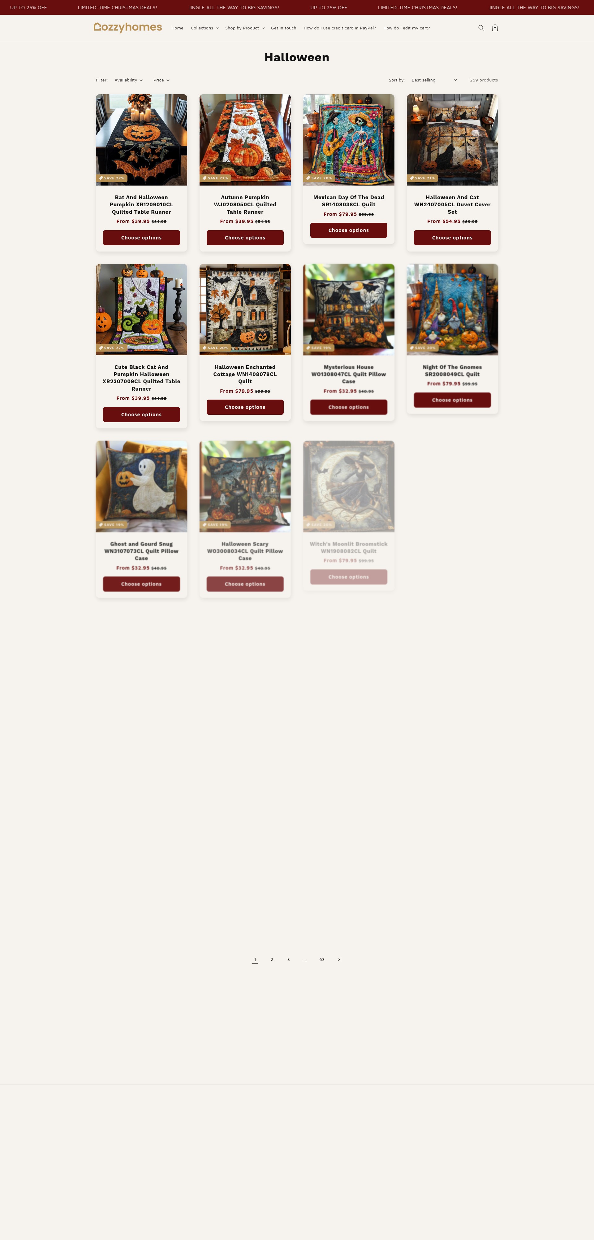 Screenshot of cozzyhomes.com