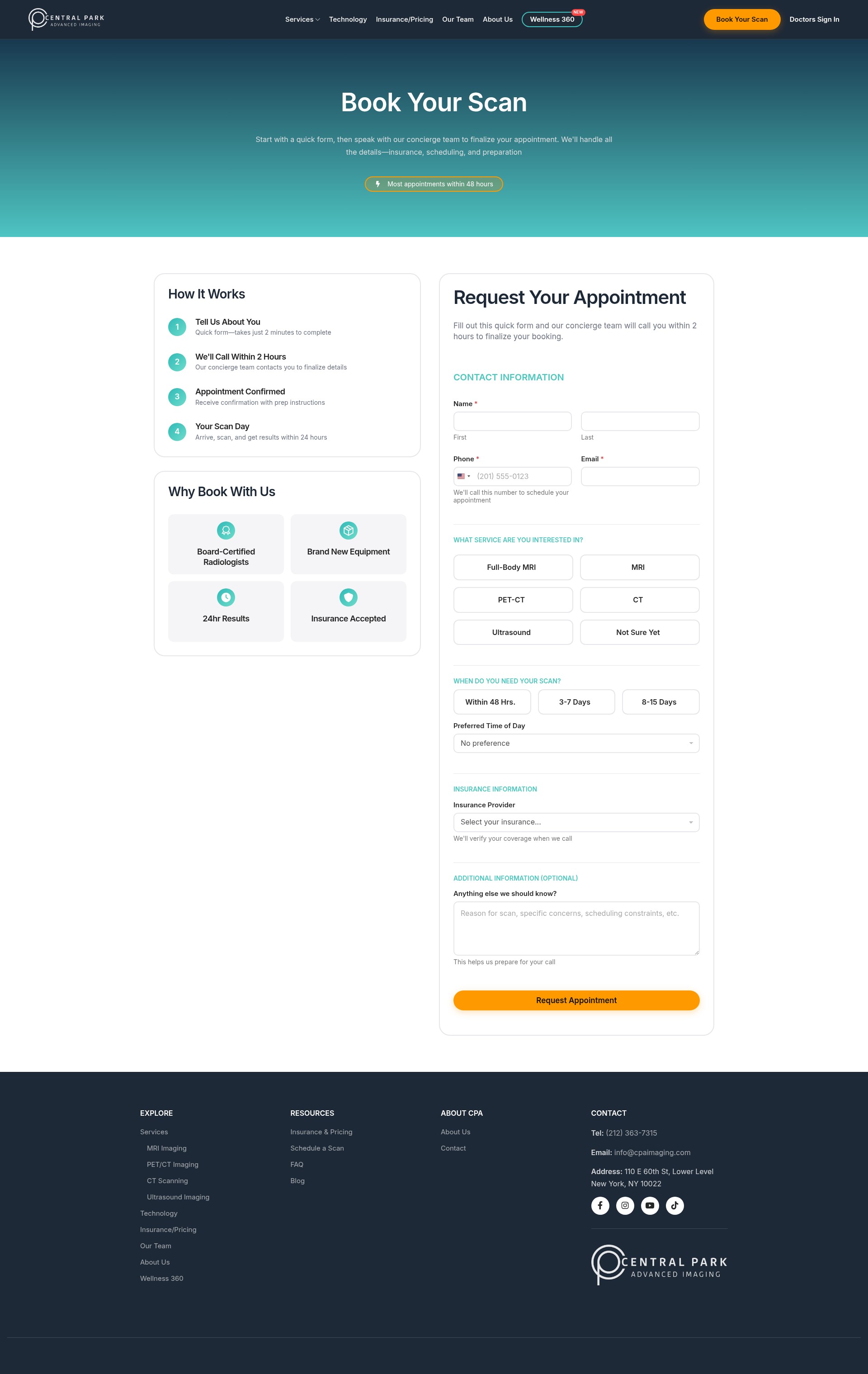 Screenshot of cpaimaging.com