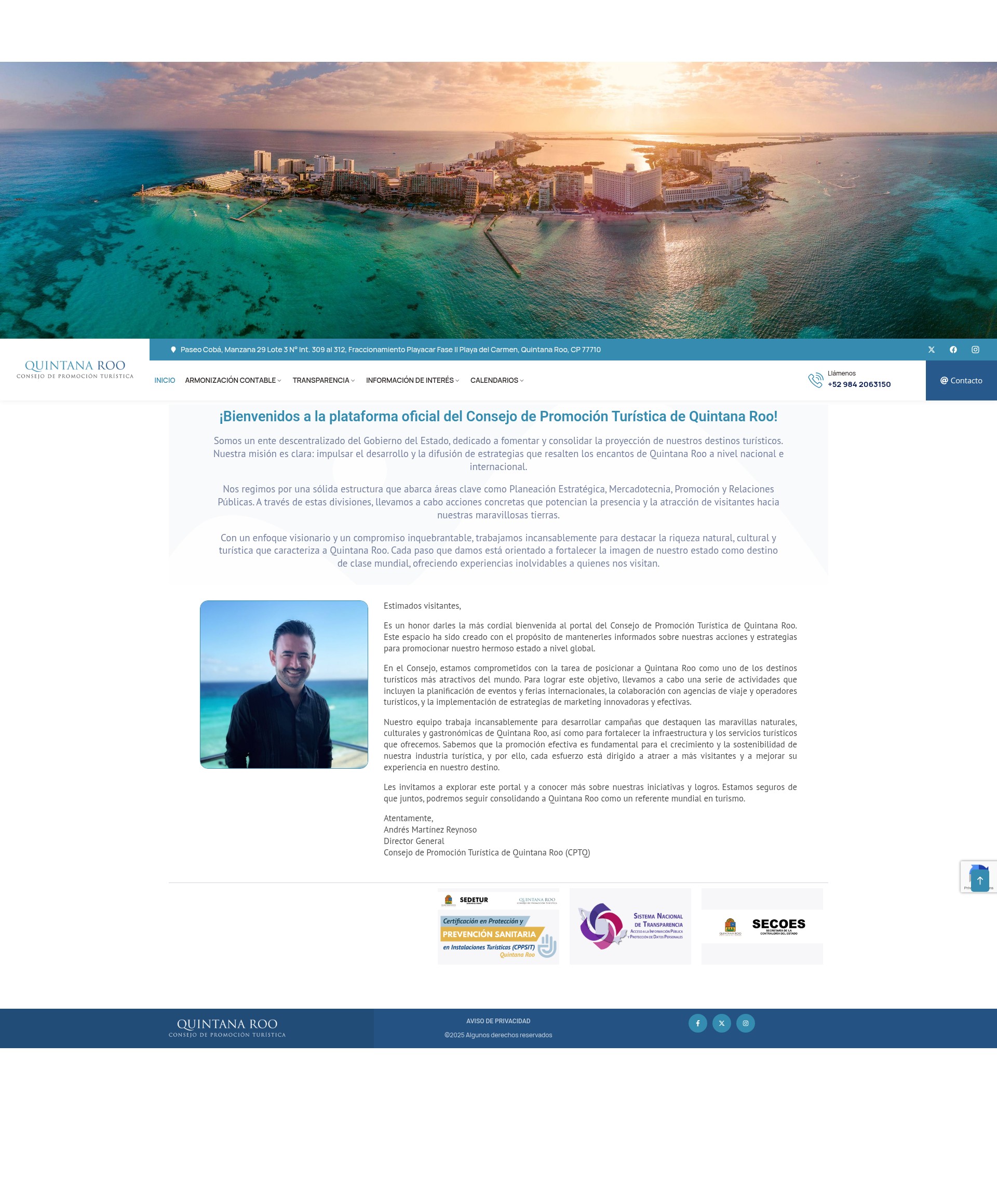 Screenshot of cptq.mx