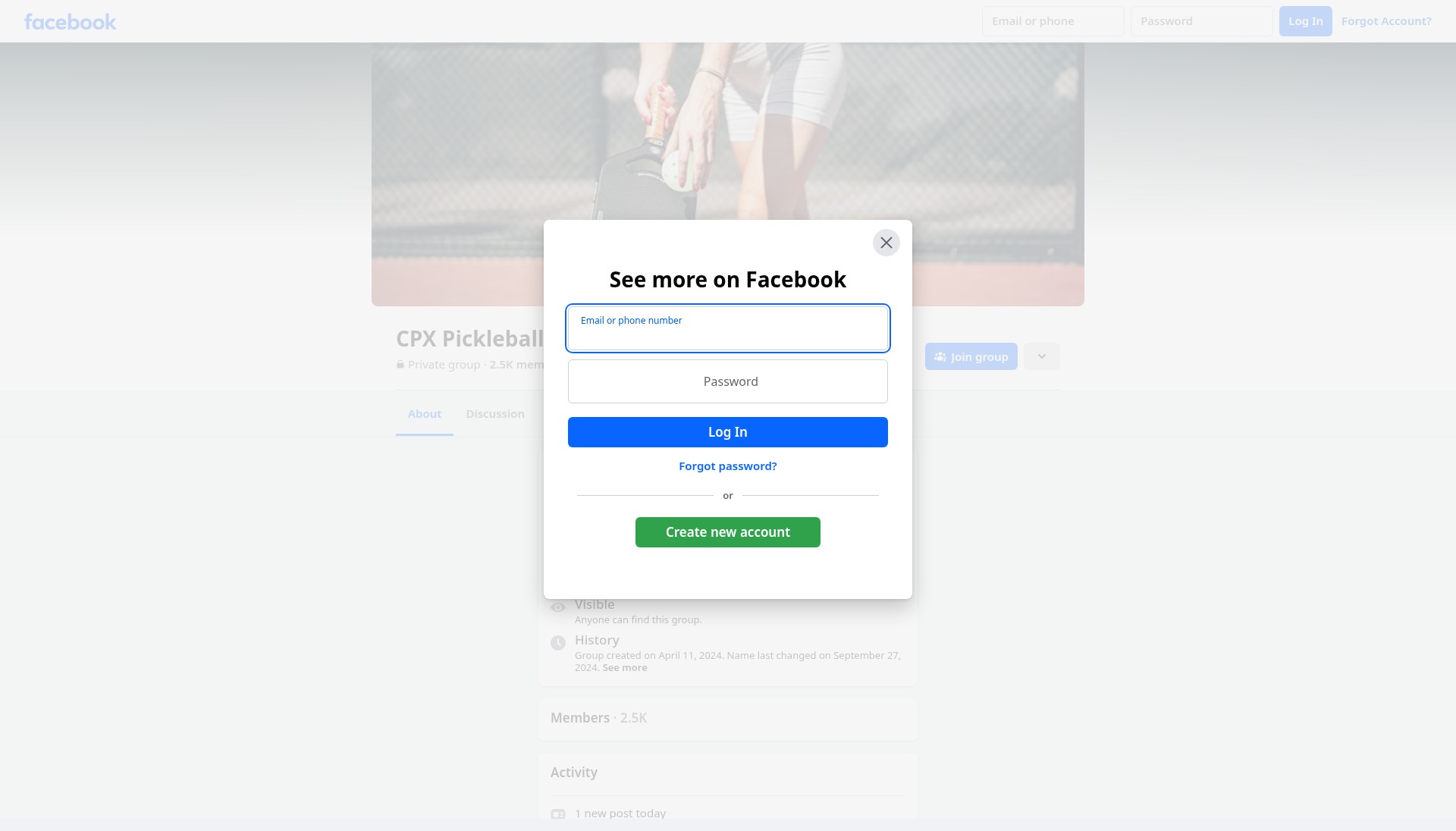 Screenshot of cpxpickleball.com