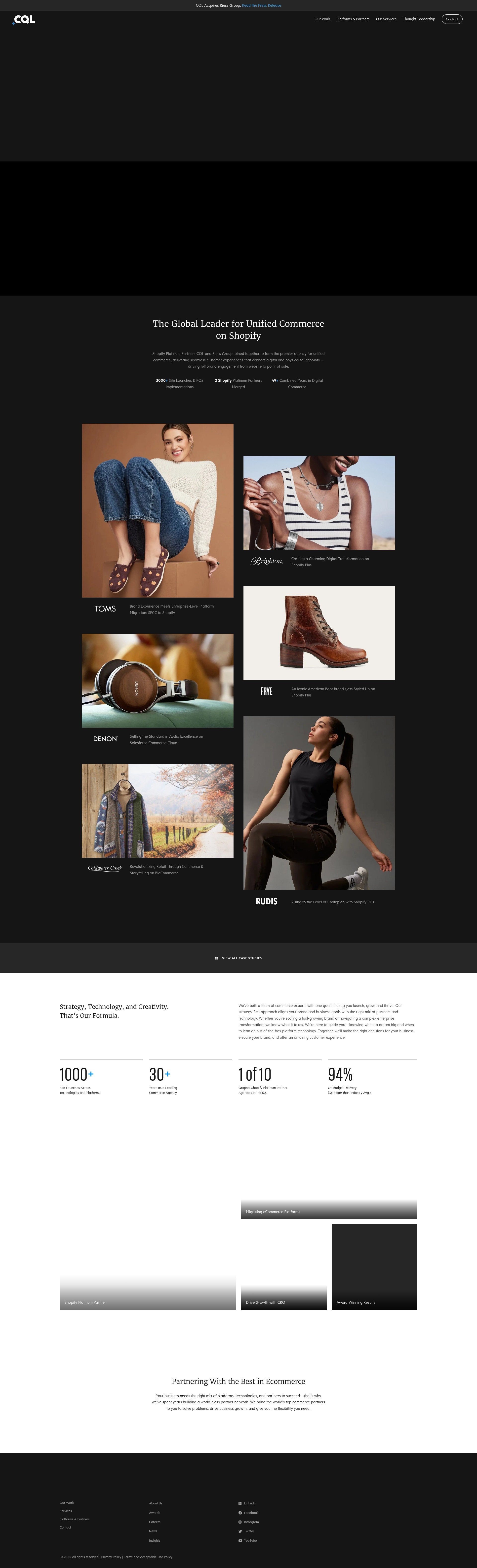 Screenshot of cqlcorp.com