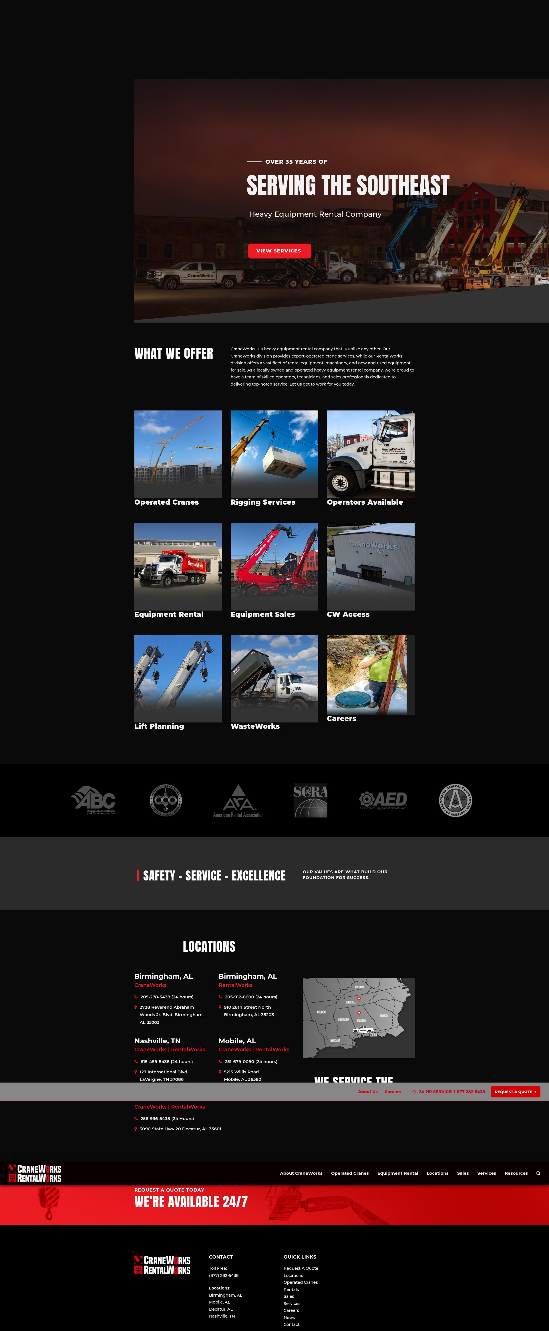 Screenshot of craneworks.com