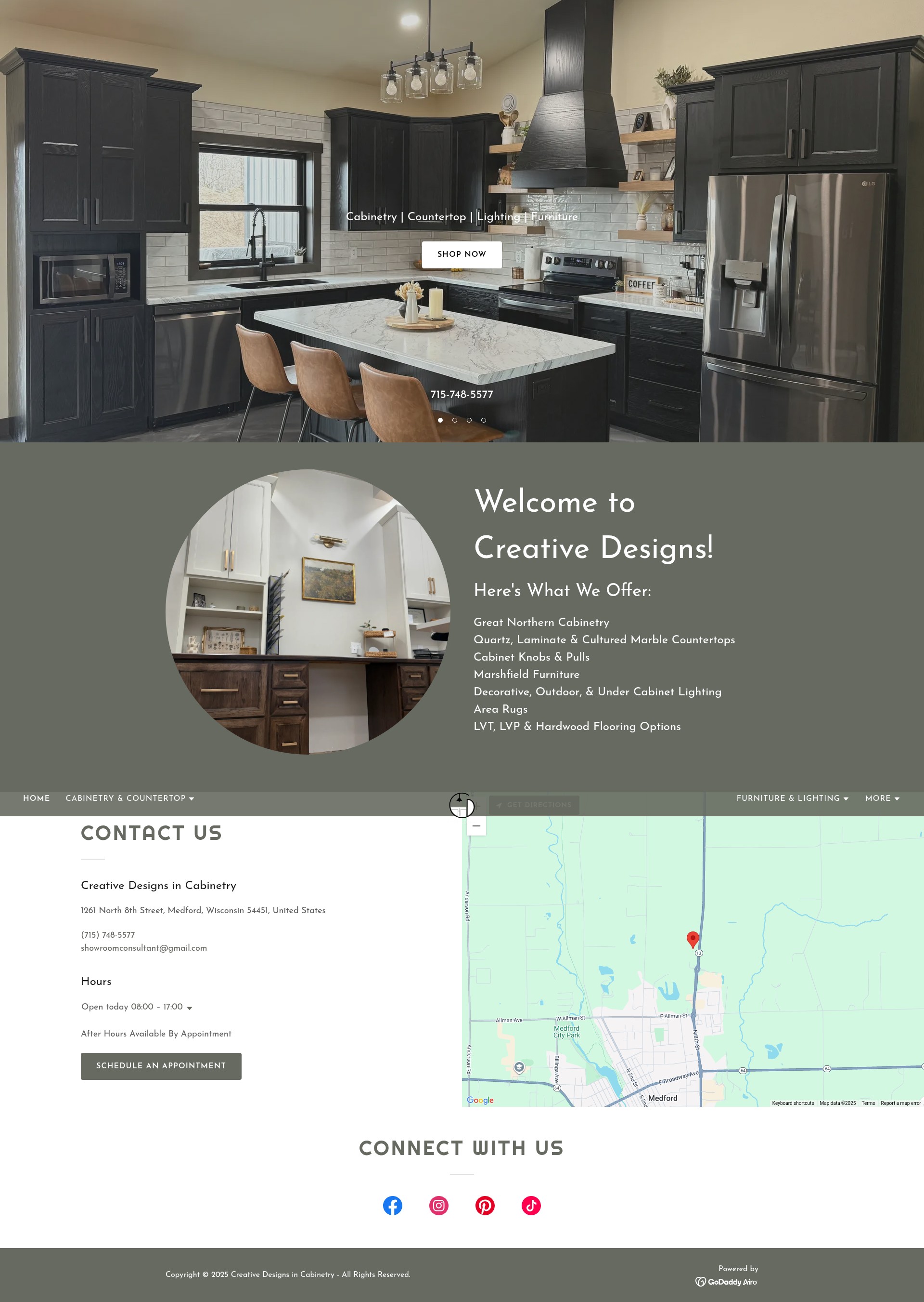 Screenshot of creativedesignsusa.com