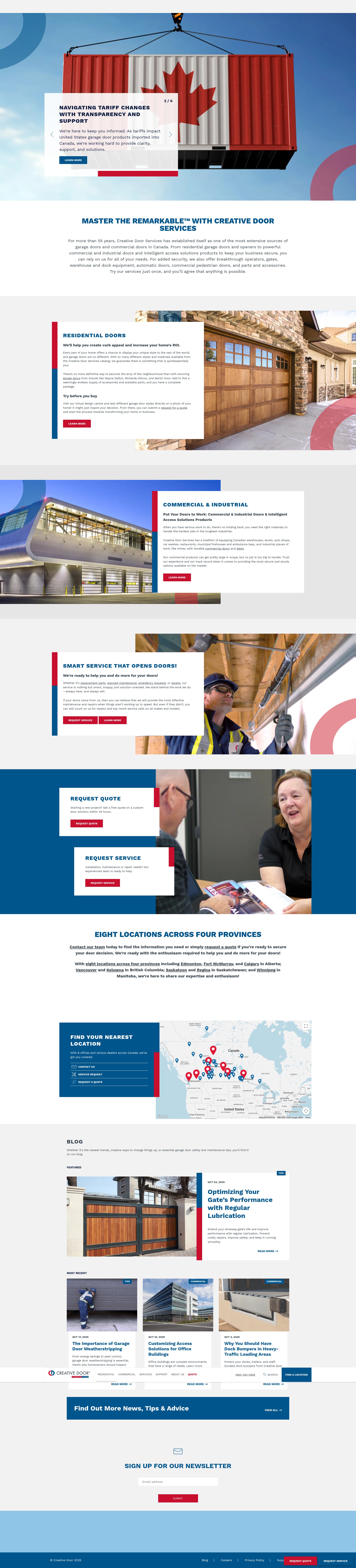 Screenshot of creativedoor.com