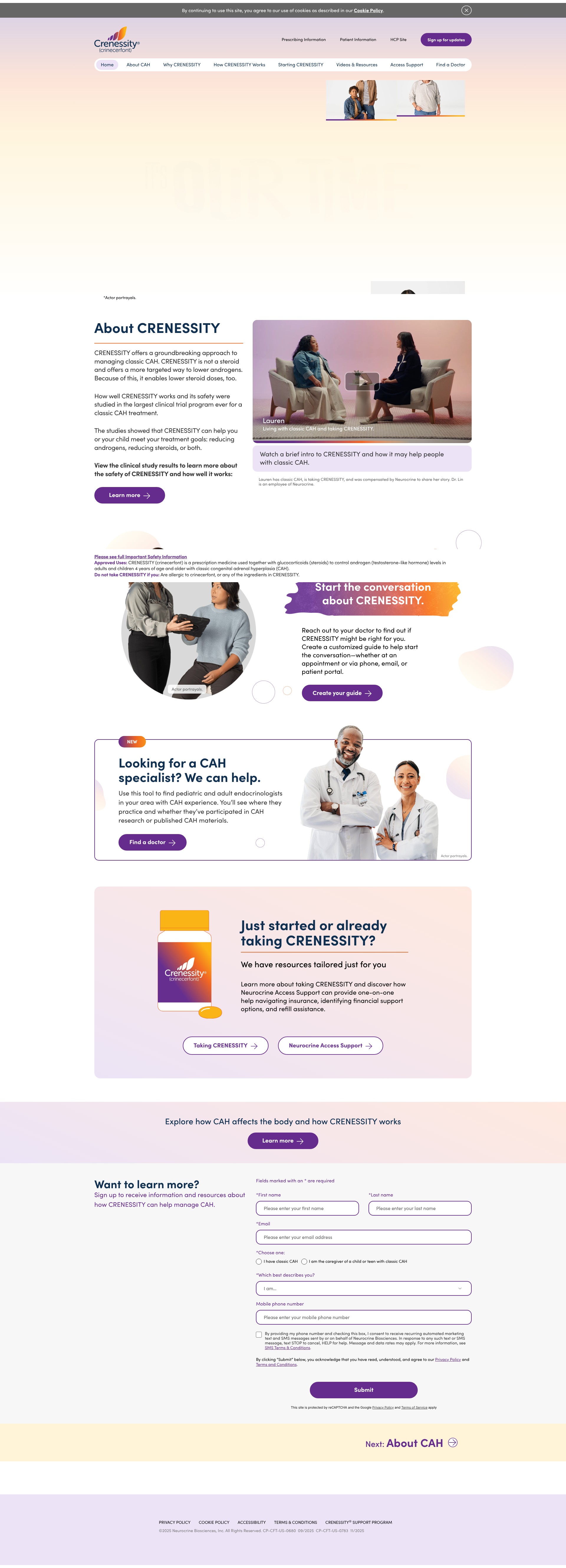 Screenshot of crenessity.com