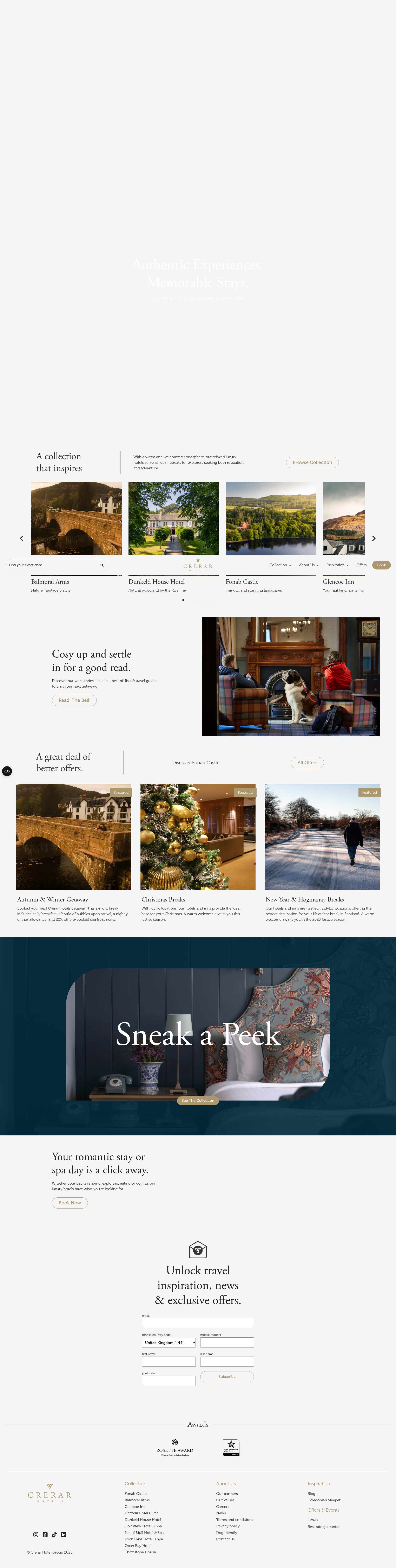 Screenshot of crerarhotels.com