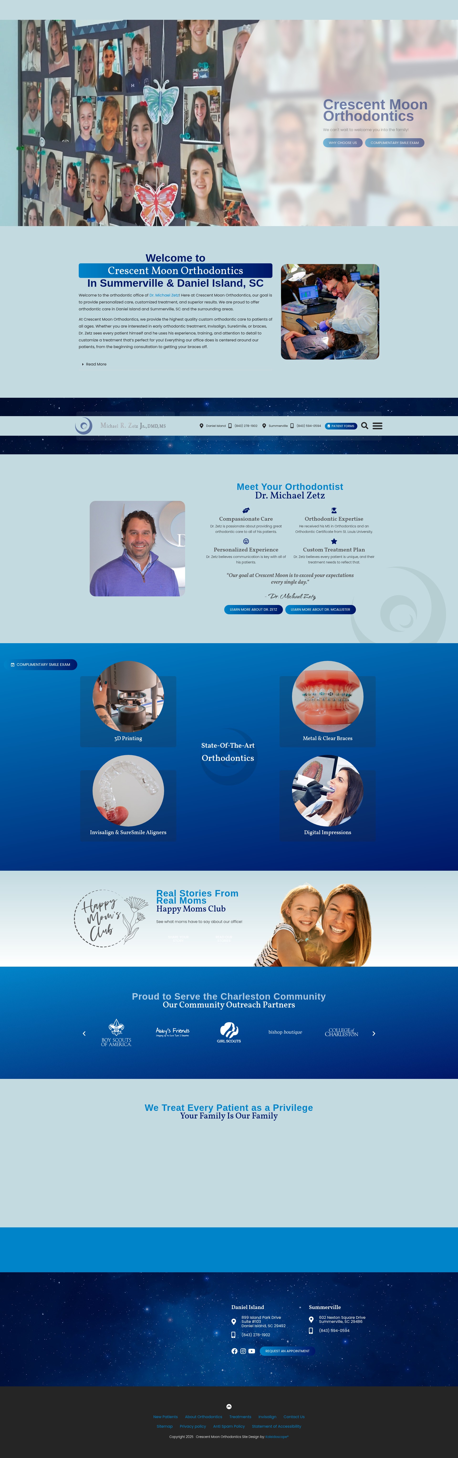 Screenshot of crescentmoonortho.com
