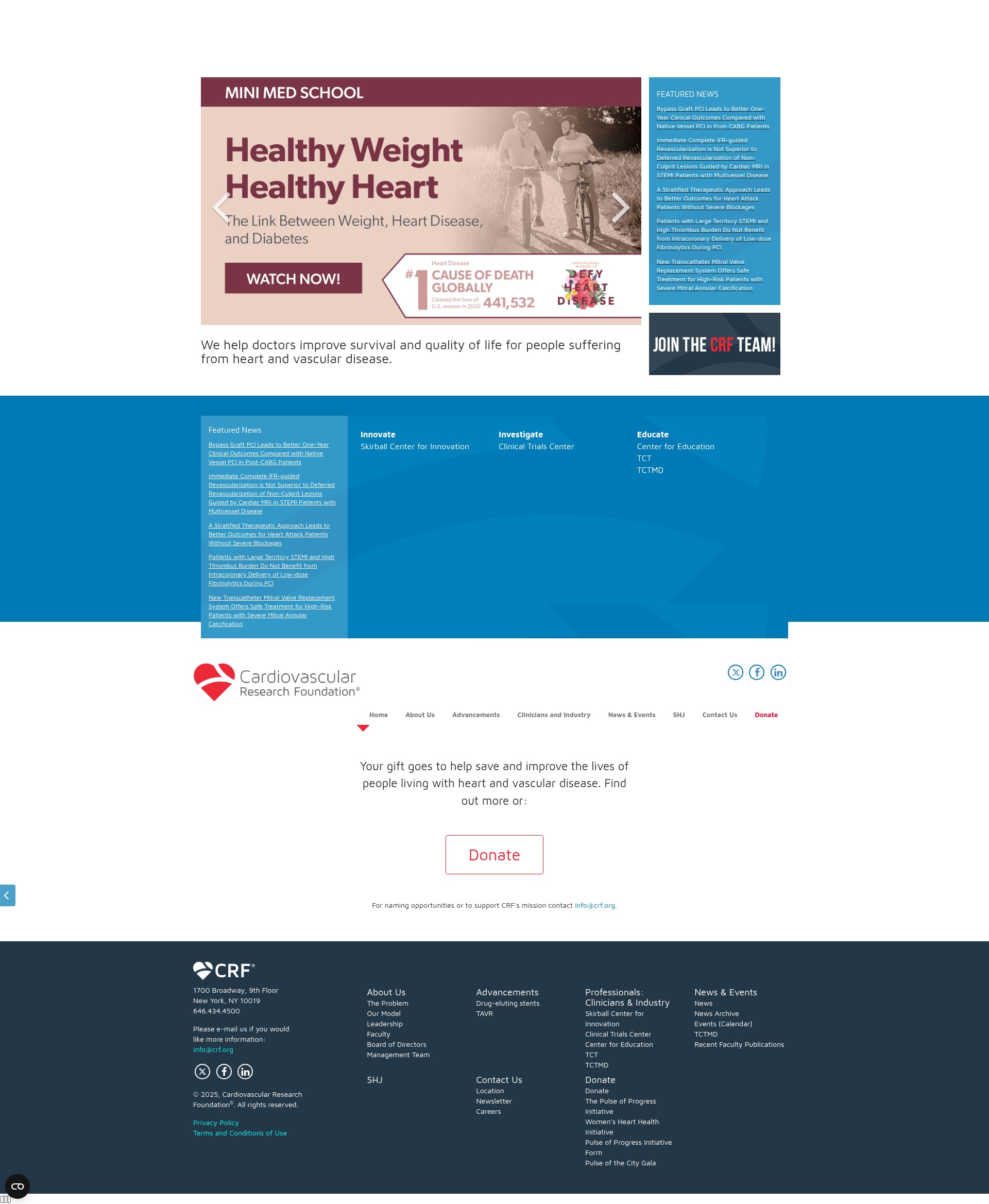 Screenshot of crf.org