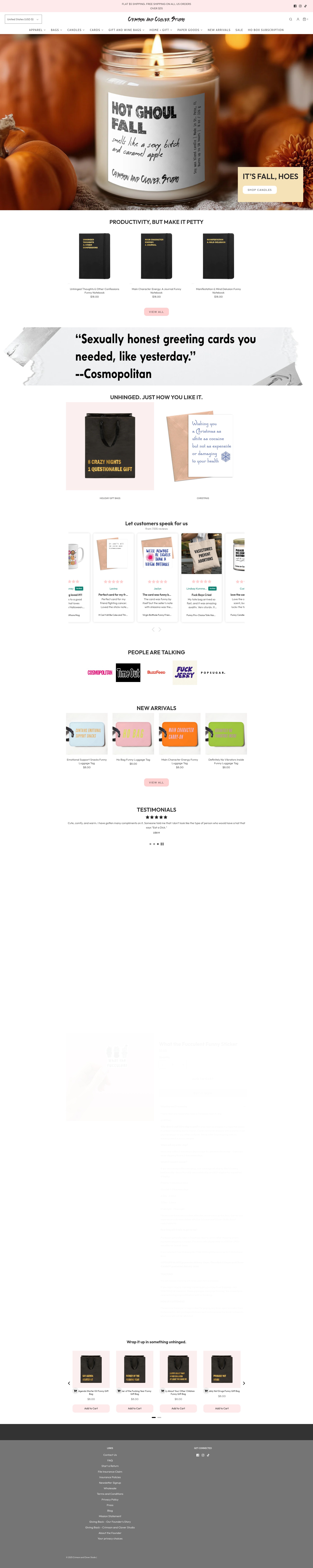 Screenshot of crimsonandclover.myshopify.com