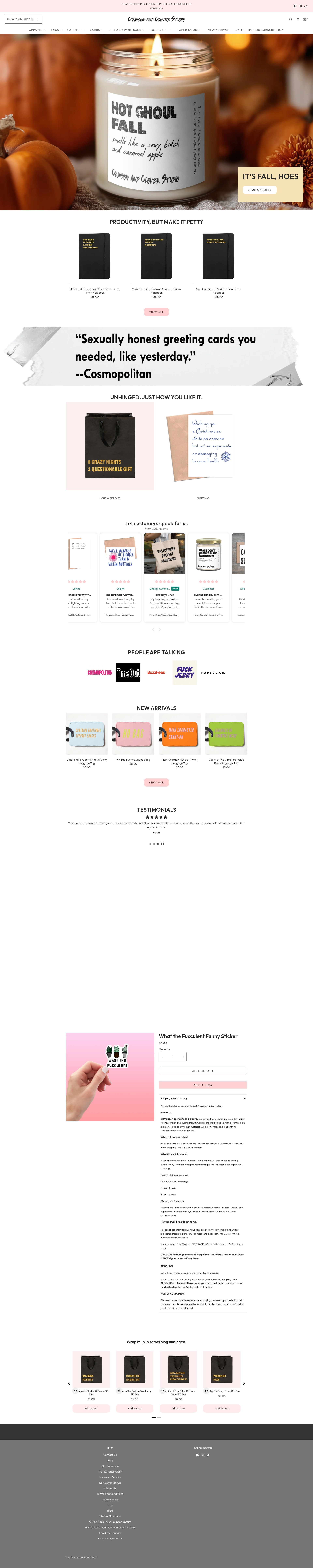 Screenshot of crimsonandcloverstudio.com