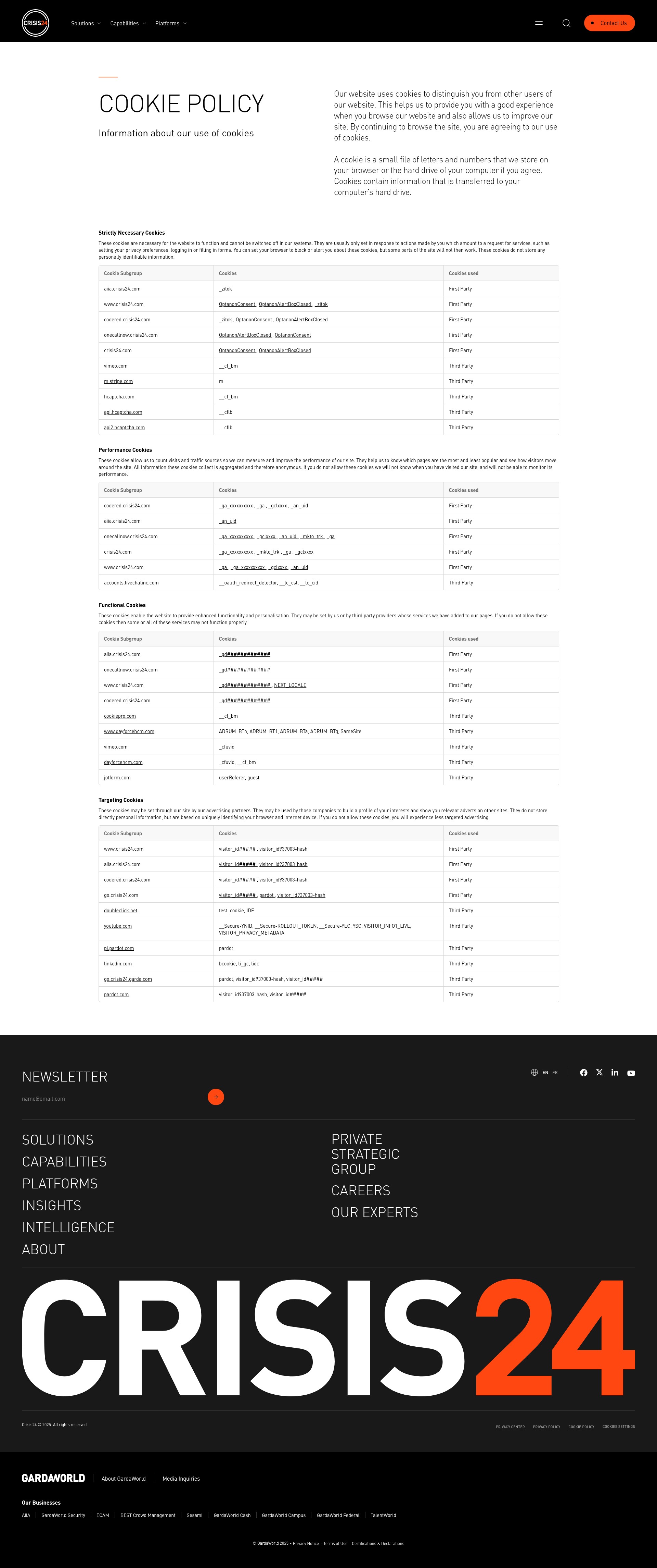 Screenshot of crisis24.com