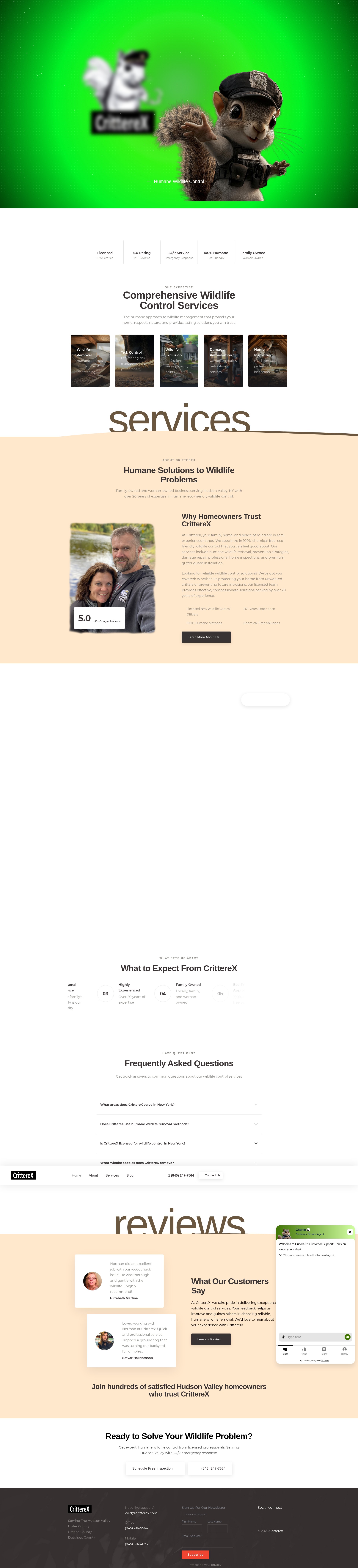 Screenshot of critterex.com