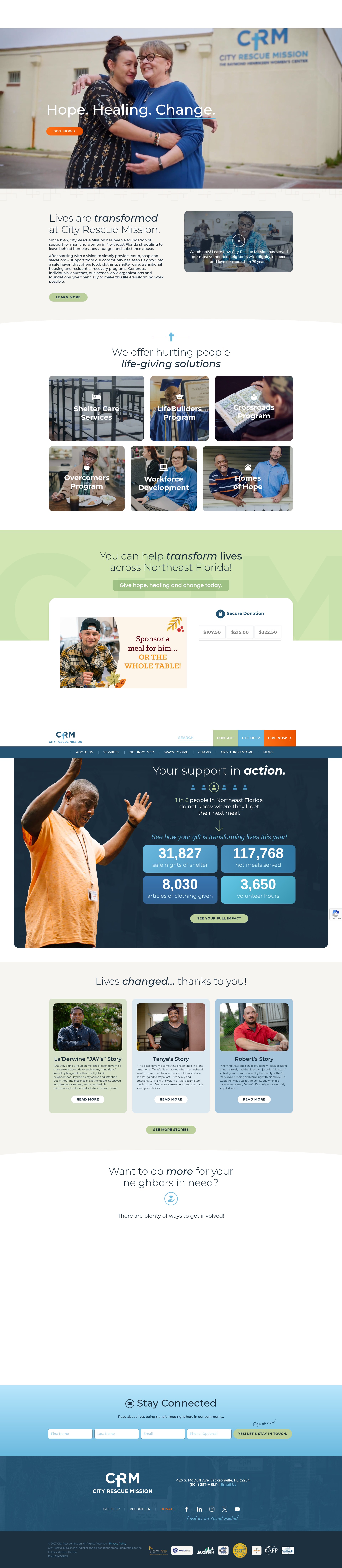 Screenshot of crmjax.org