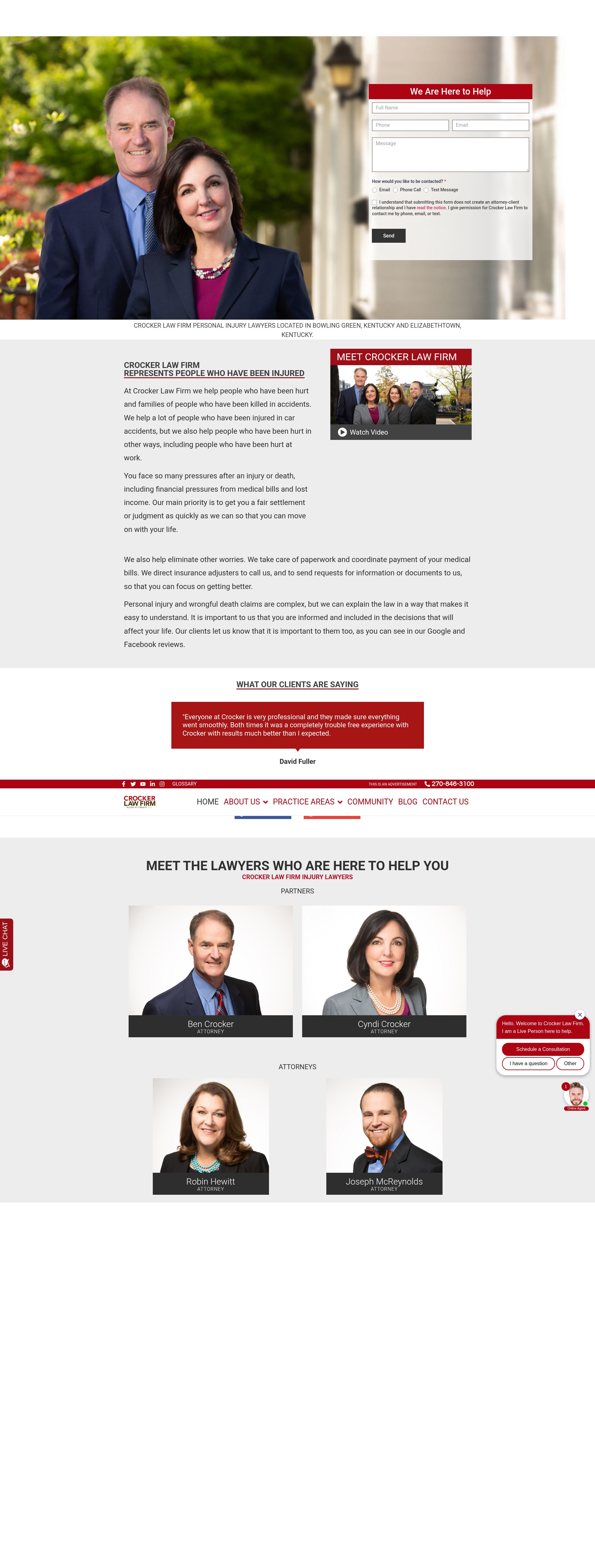 Screenshot of crockerfirm.com