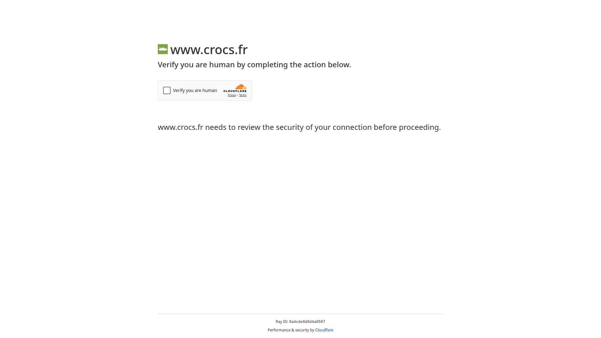 Screenshot of crocs.fr