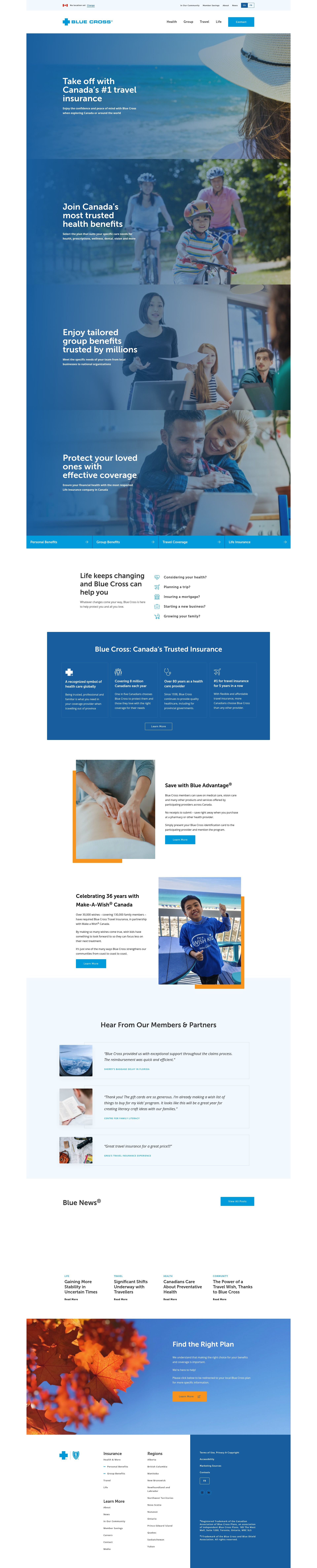Screenshot of croixbleue.ca