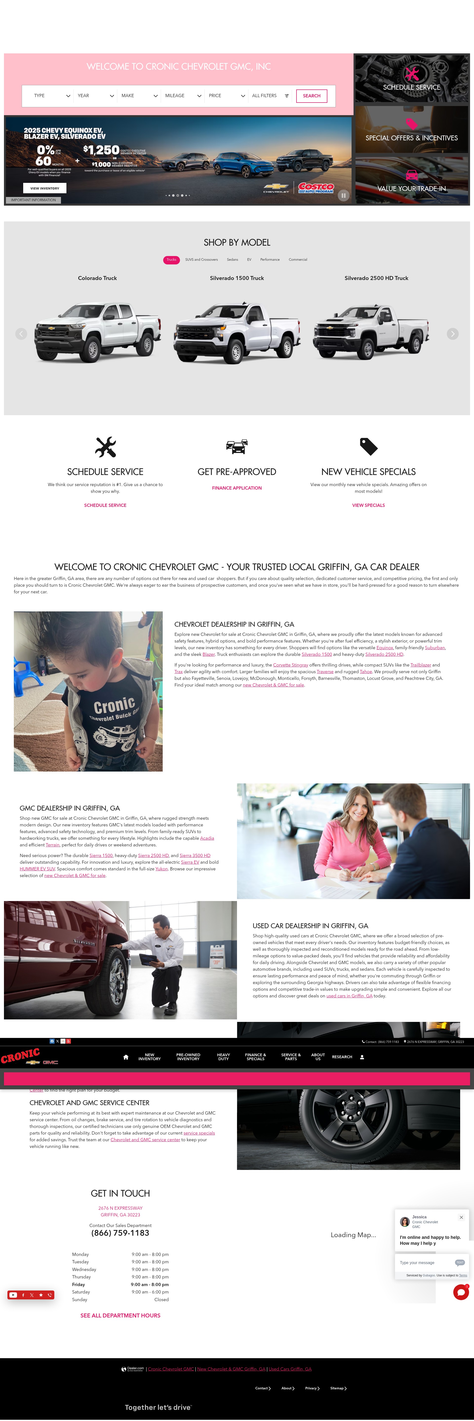 Screenshot of cronicchevroletgmc.com
