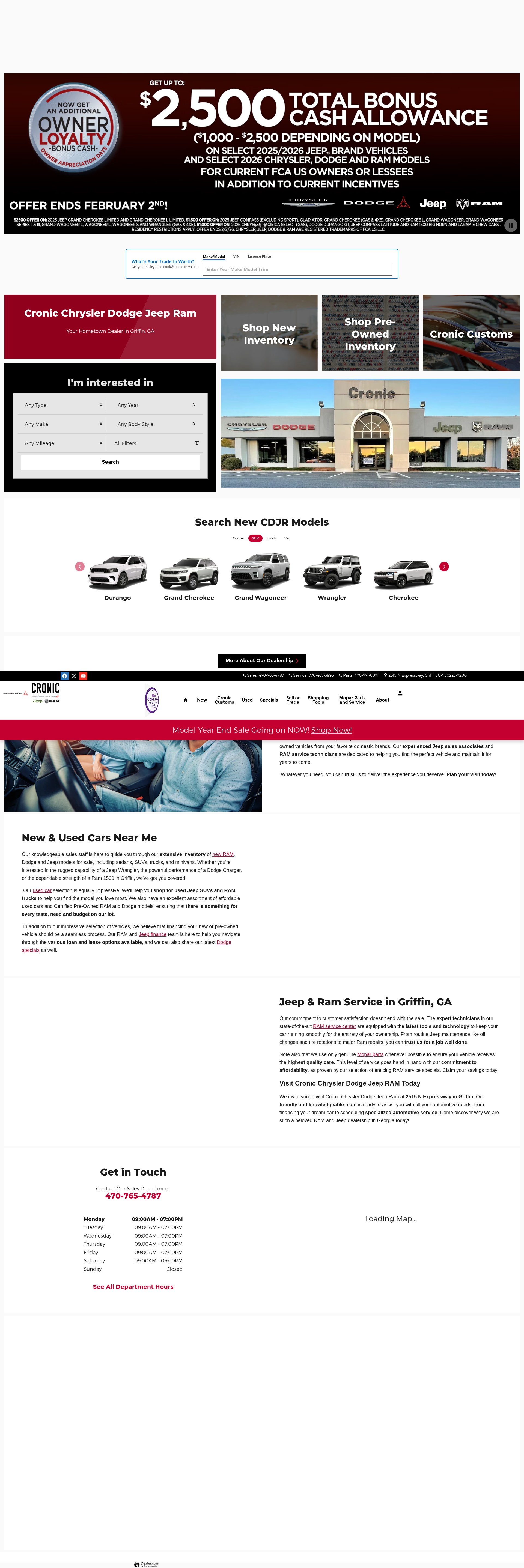 Screenshot of cronicchryslerdodgejeepram.com